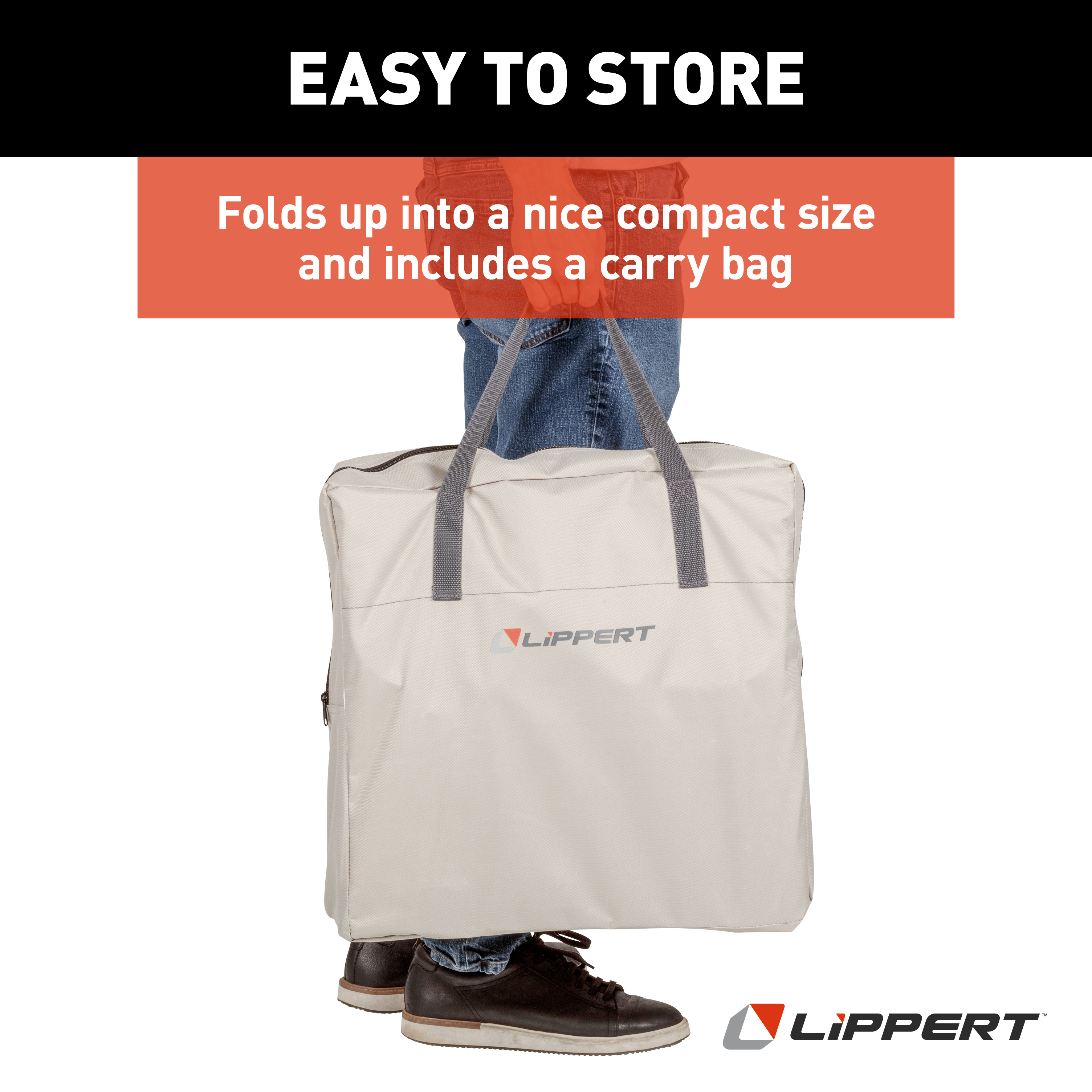 Lippert Scout XL Director Chair with Side Table - Sand thumbnail 6