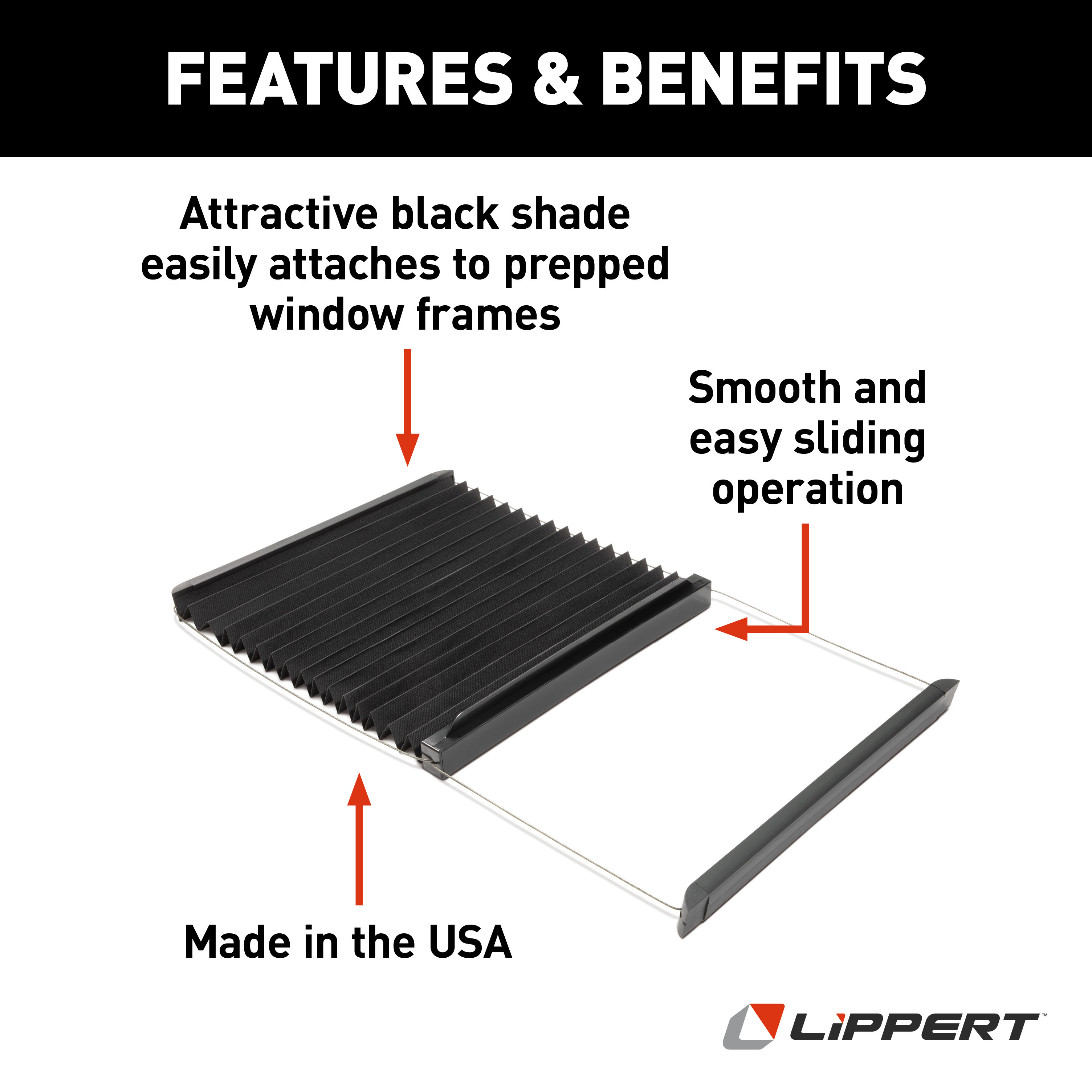 Lippert Thin Shade Ready RV Window Shade for Prepped Lippert Entry Doors #786037 thumbnail 3
