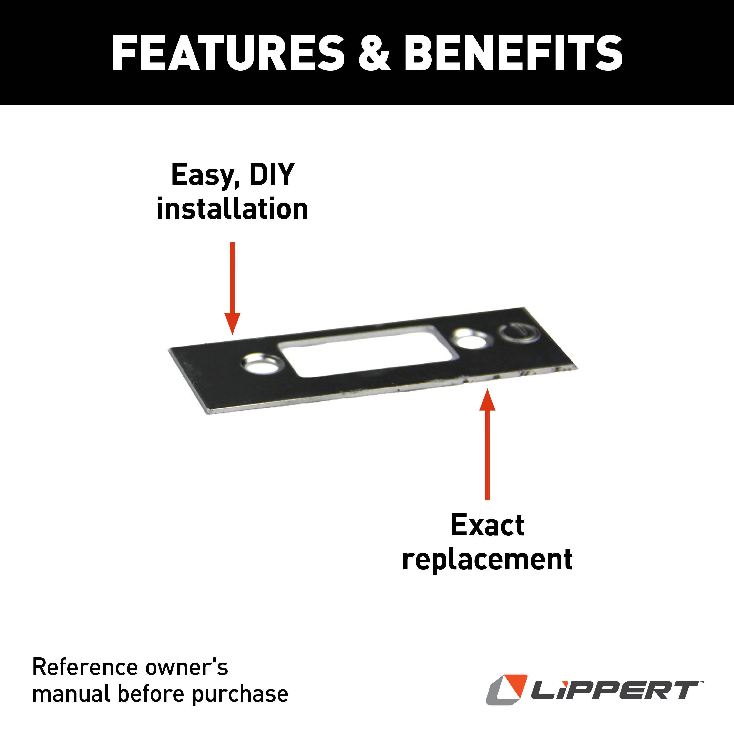 Lippert Standard RV Baggage Door Edge Cover #314302 thumbnail 2