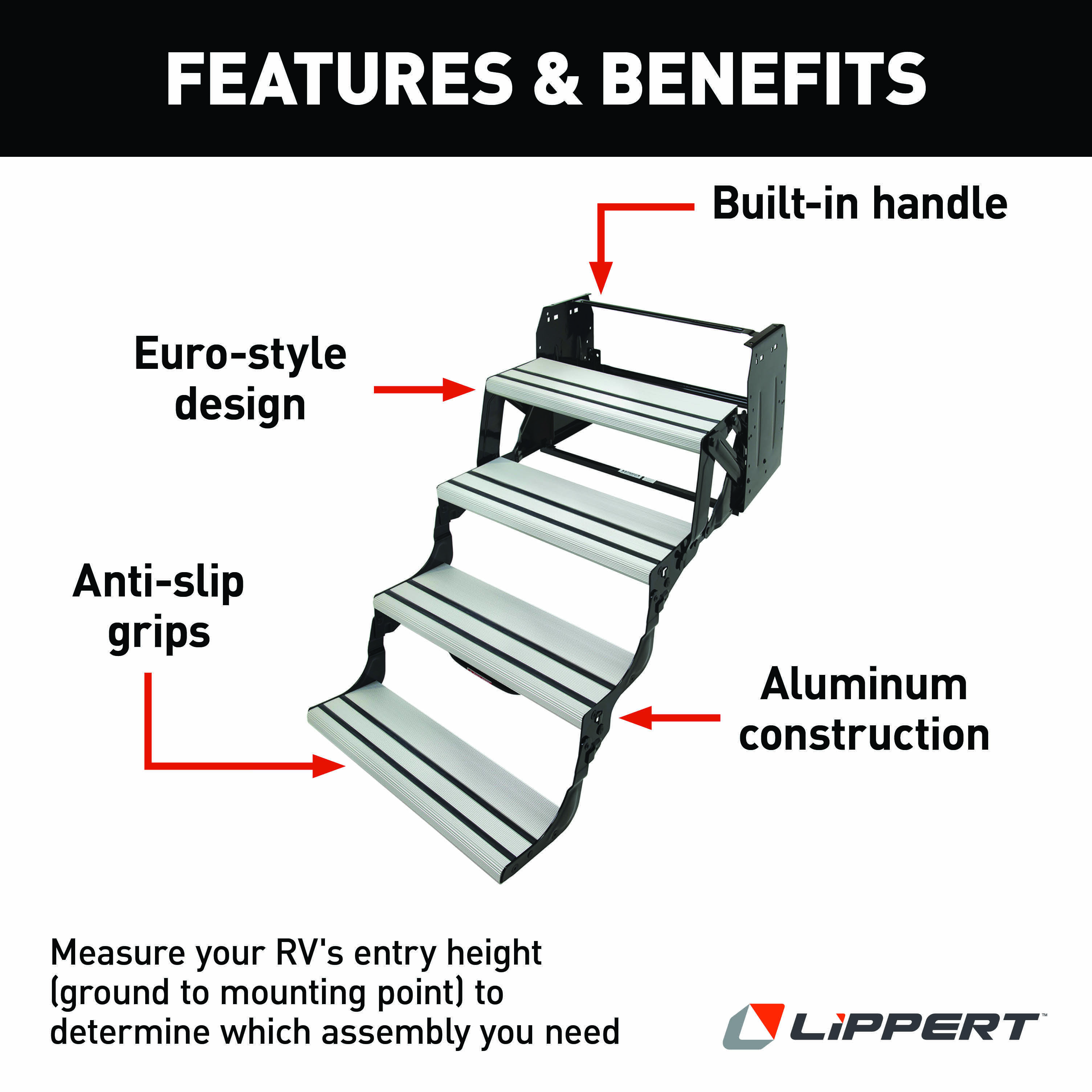 Lippert Alumi-Tread Manual RV Steps - Quad thumbnail 6
