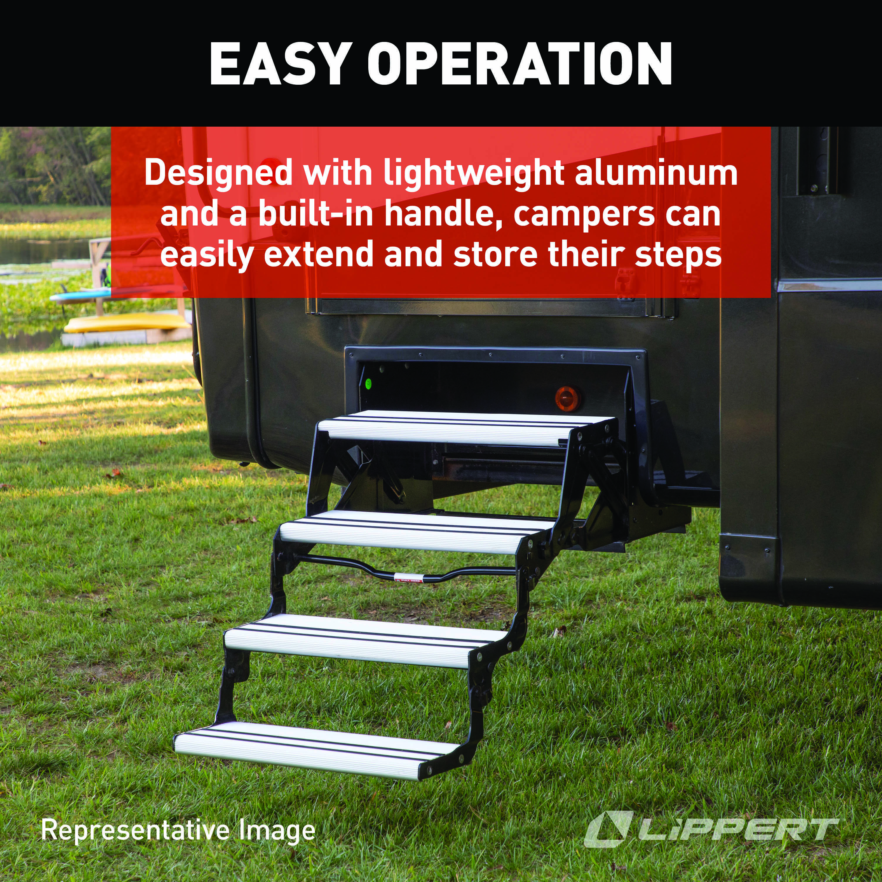 Lippert Alumi-Tread Manual RV Steps - Quad thumbnail 9