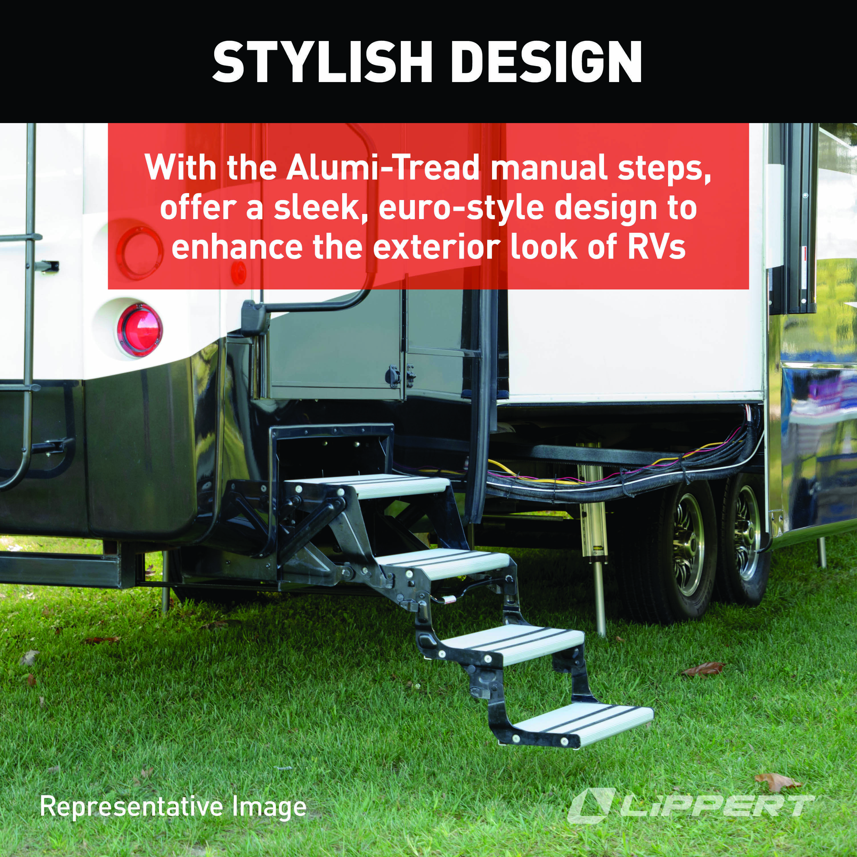 Lippert Alumi-Tread Manual RV Steps - Quad thumbnail 10