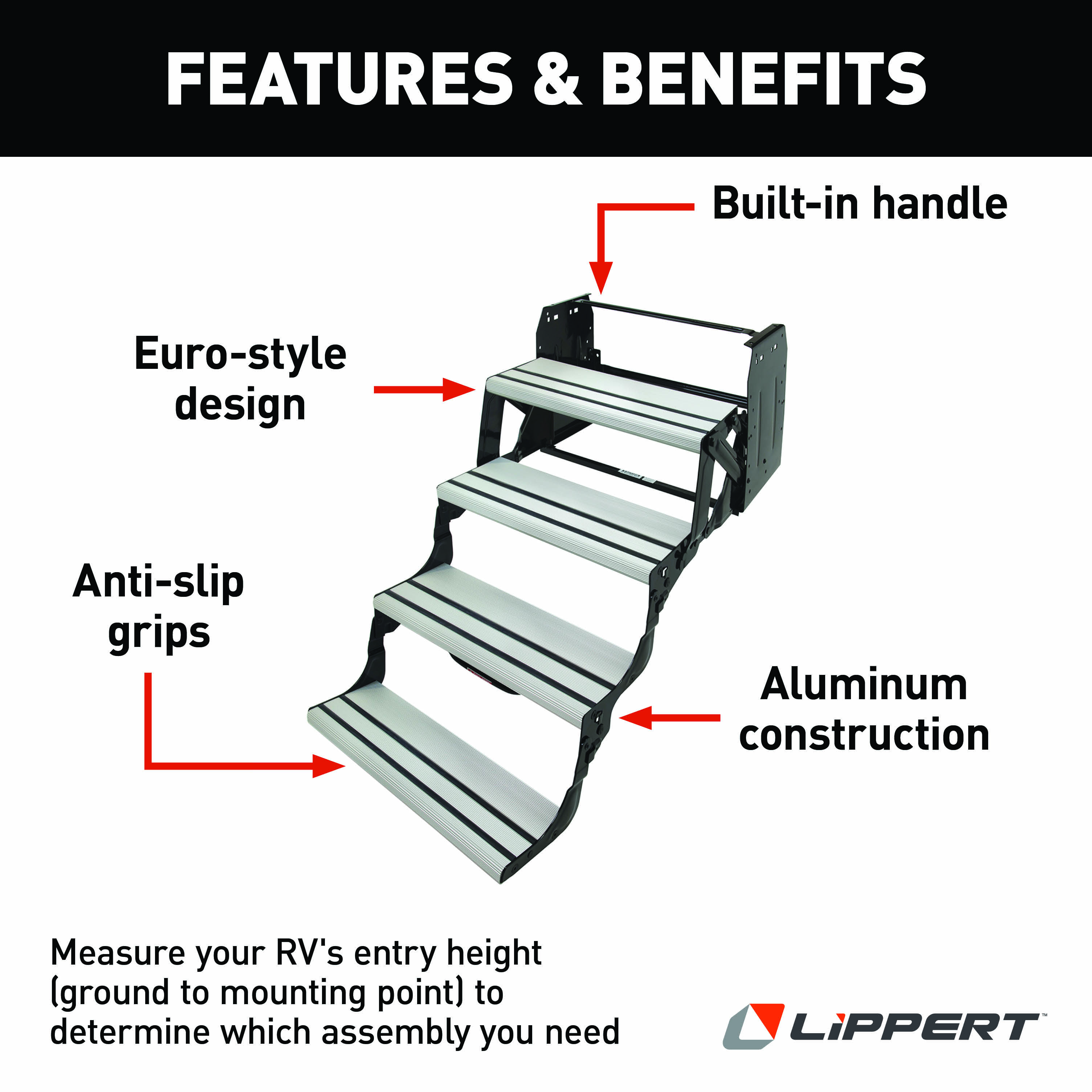 Lippert Alumi-Tread Manual RV Steps - Quad thumbnail 6