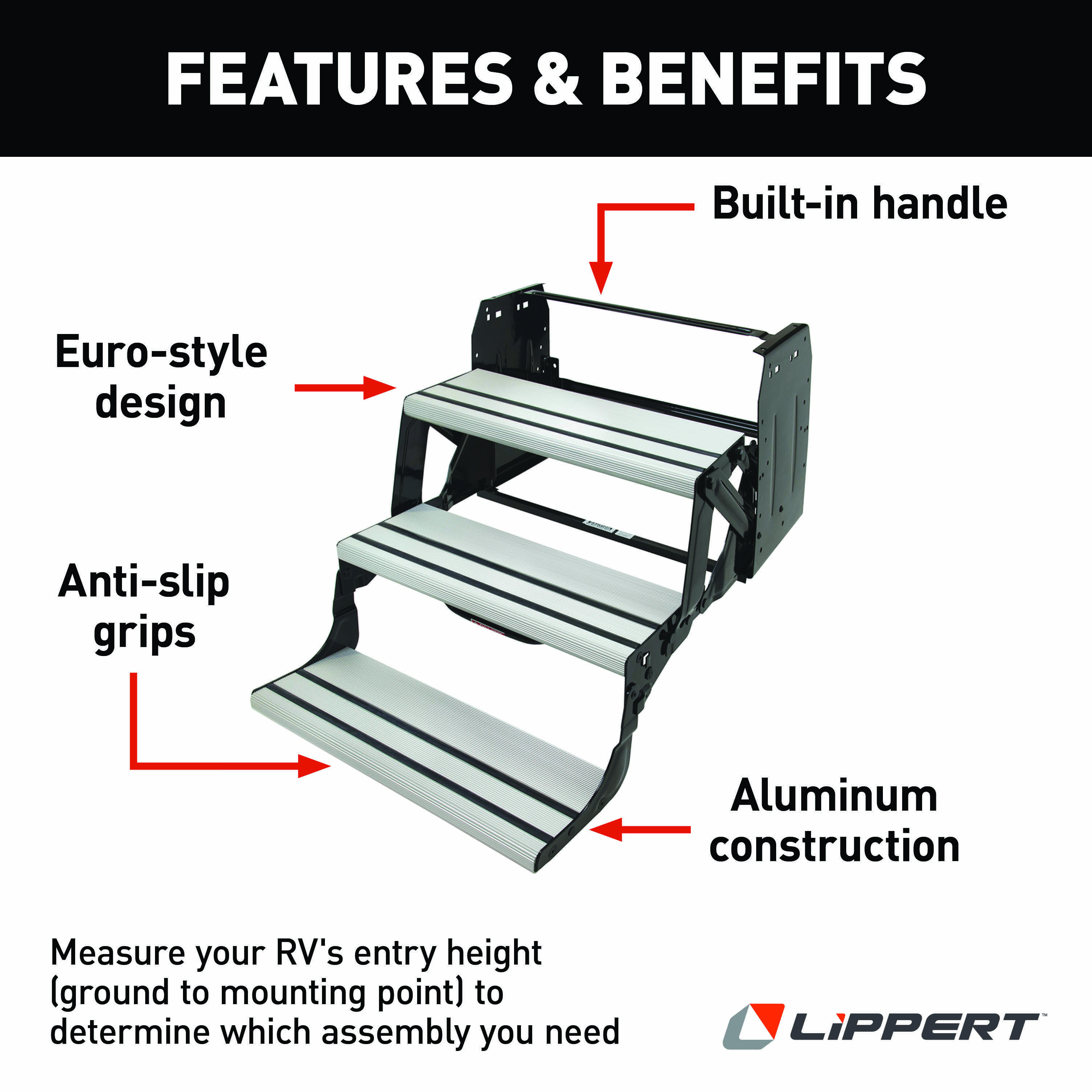 Lippert Alumi-Tread Manual RV Steps - Triple thumbnail 4