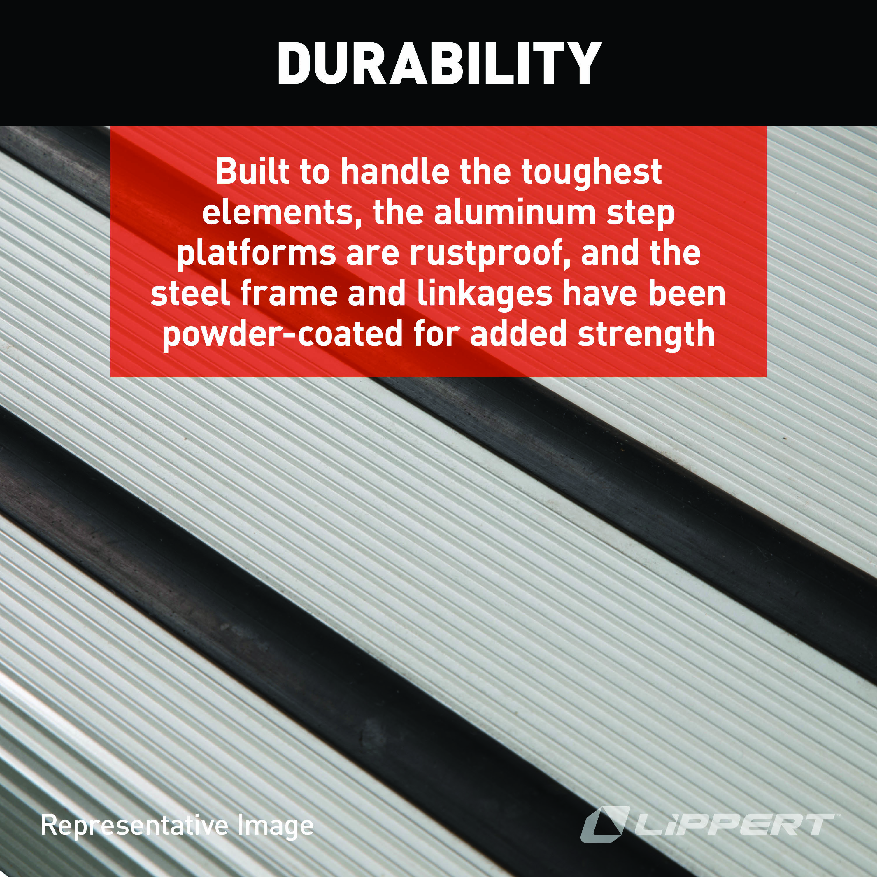 Lippert Alumi-Tread Manual RV Steps - Triple thumbnail 6