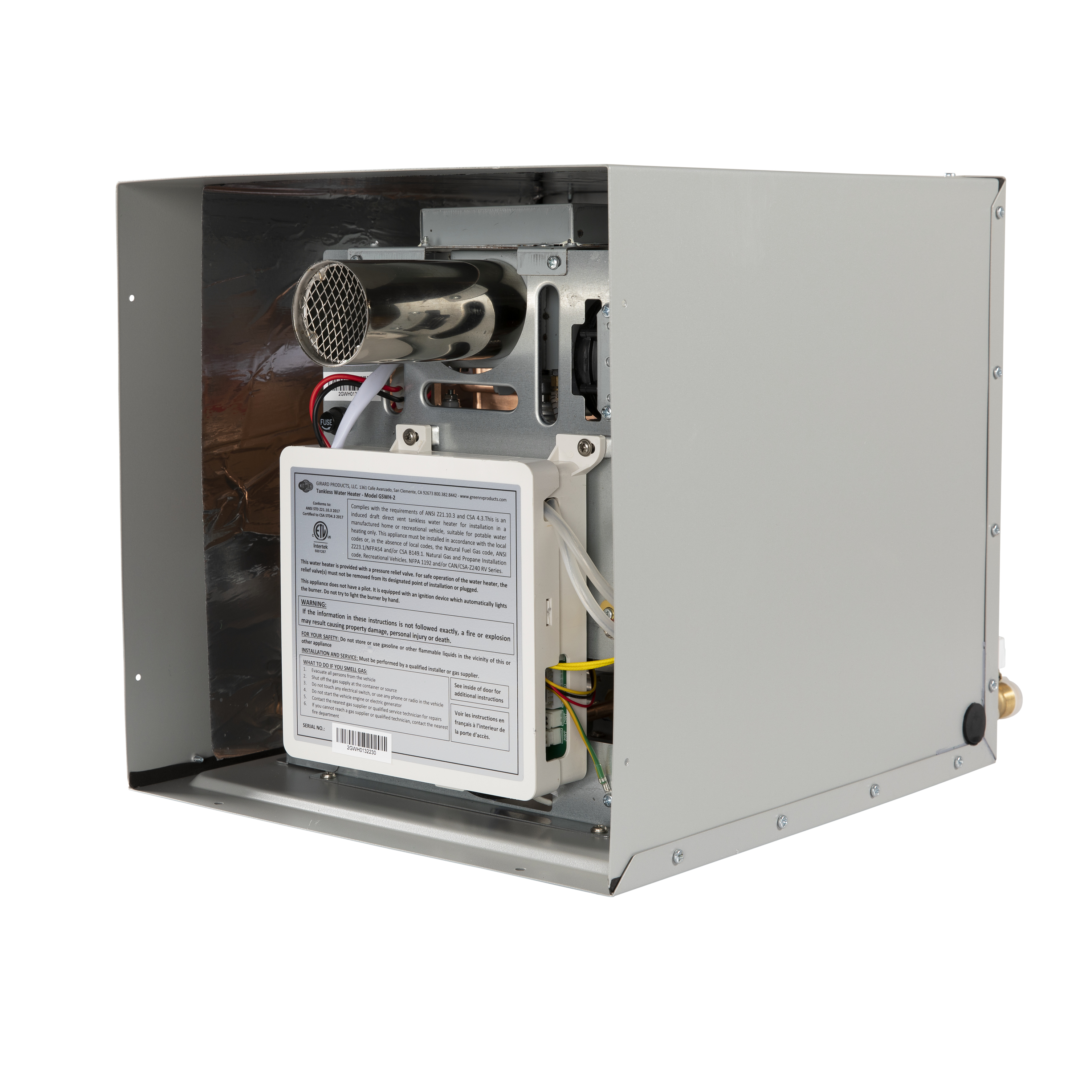 Girard 42,000 BTU Tankless RV 12V RV Water Heater thumbnail 0