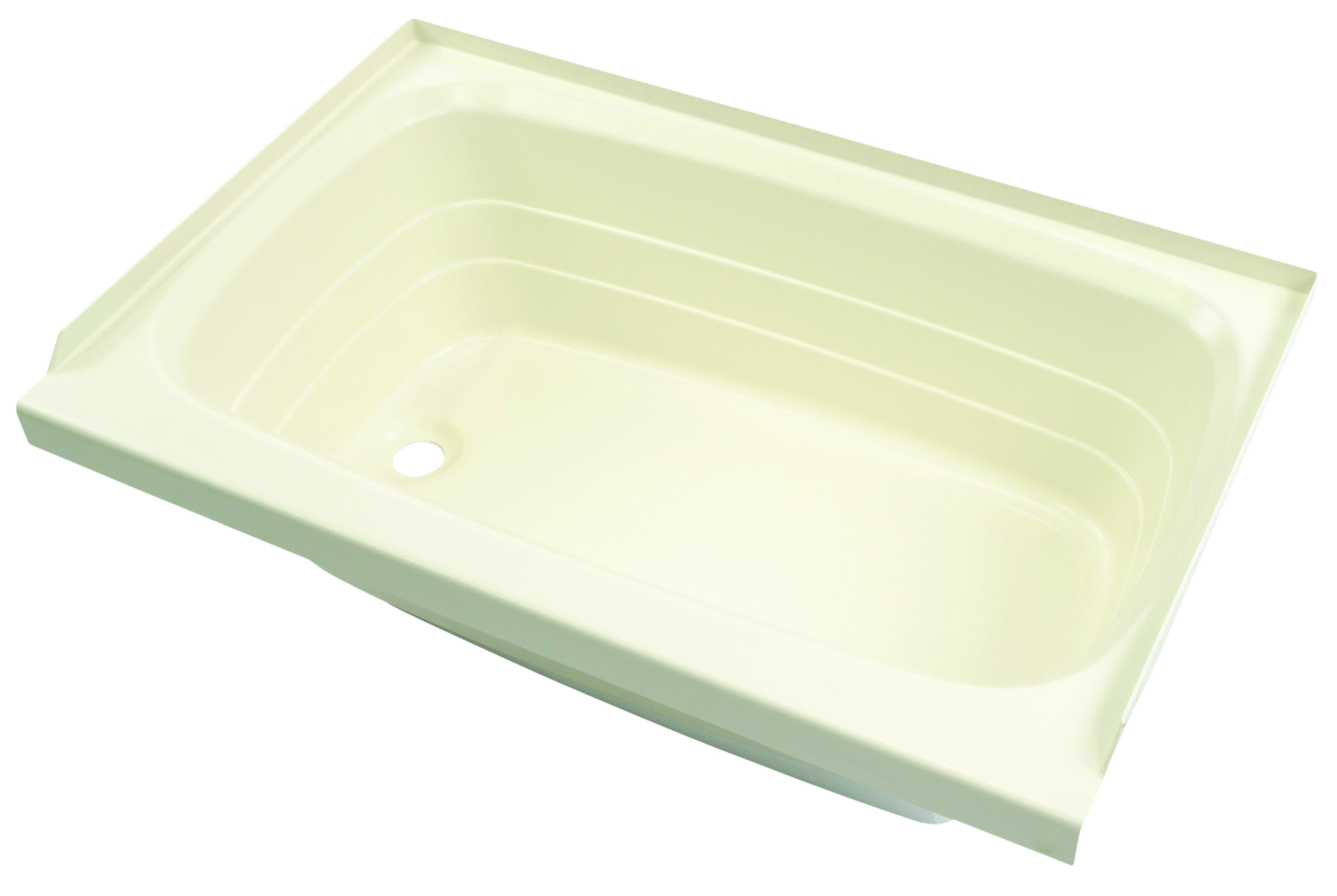 Lippert Bathtub with Left Drain - 24" x 36", Parchment #P2436LHSPK thumbnail 1