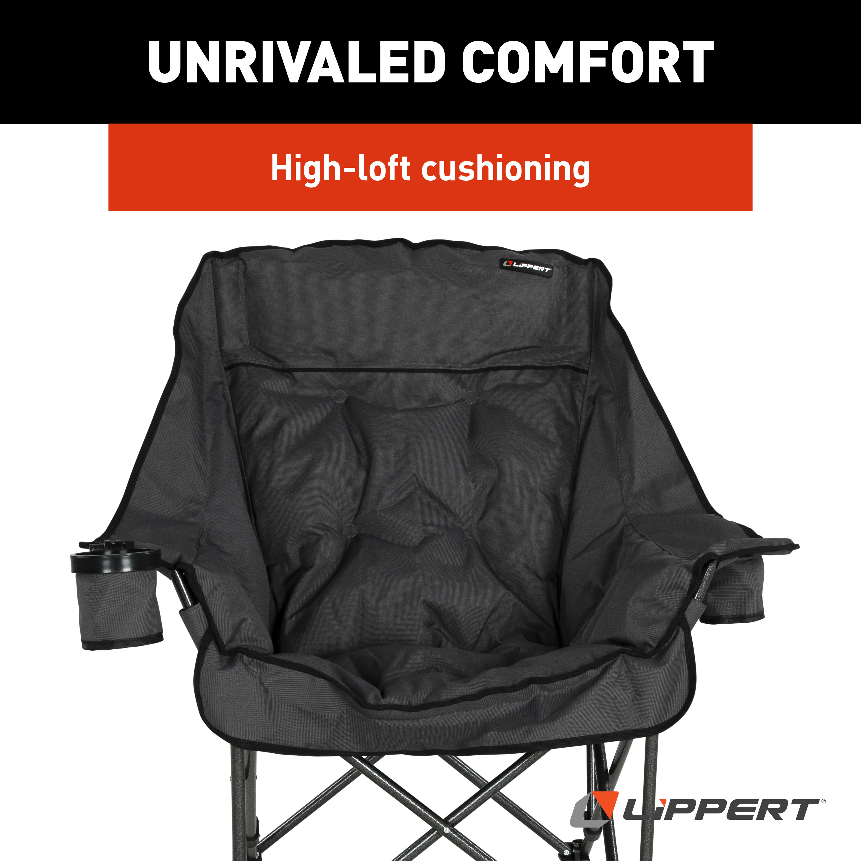 Lippert Big Bear Chair - Dark Grey #2021128654 thumbnail 3