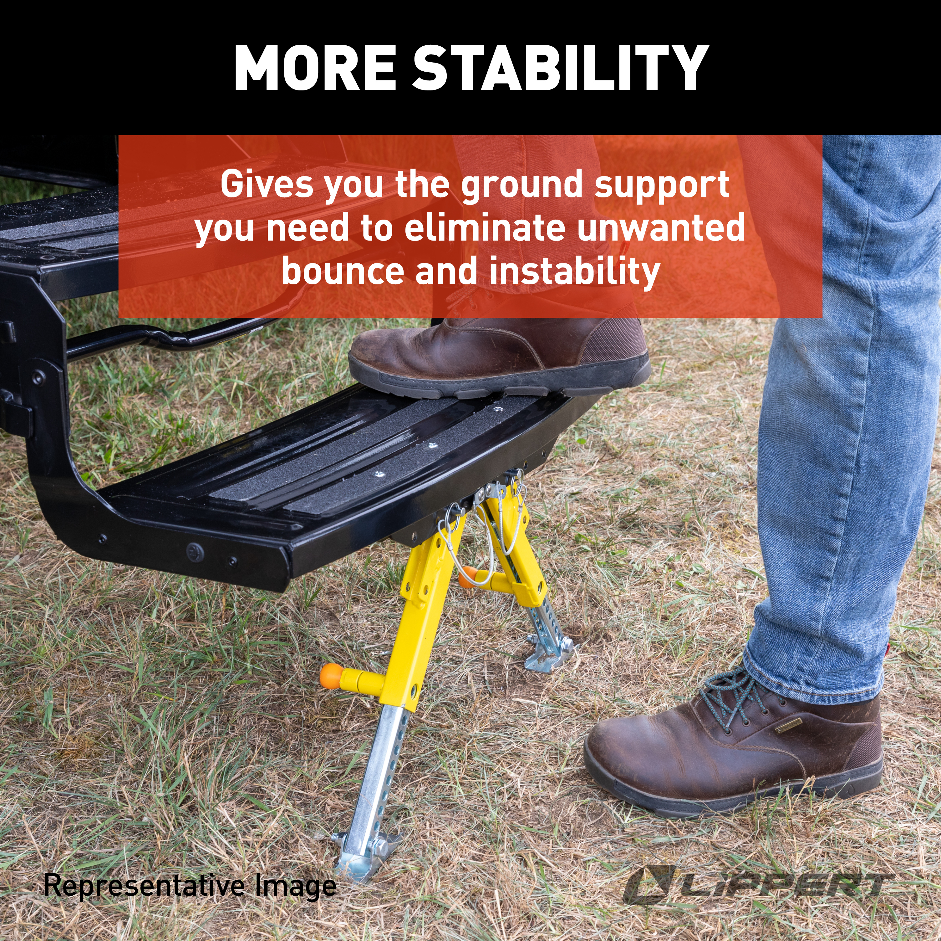 Lippert Solid Stance Step Stabilizer Kit #2020109777 thumbnail 3