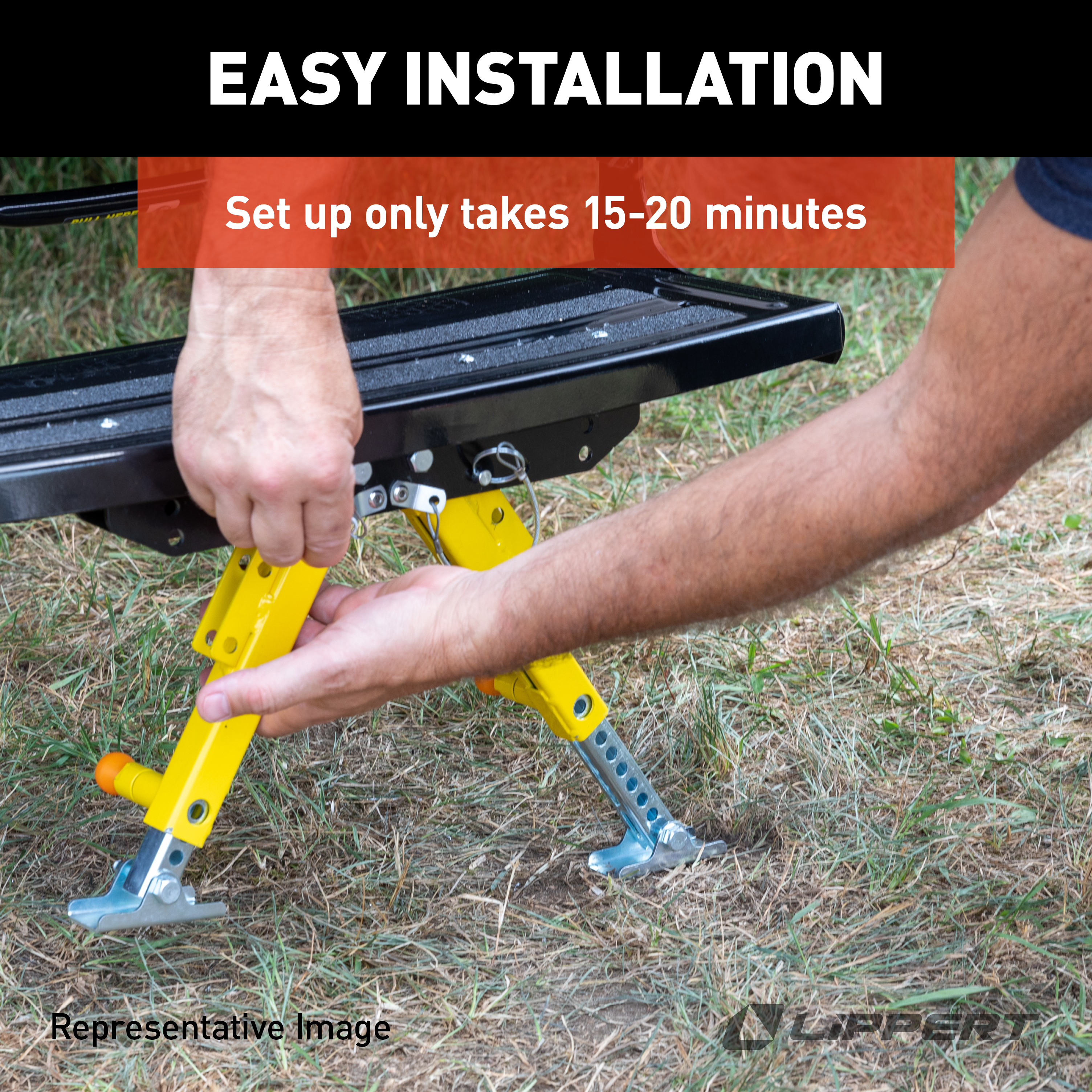 Lippert Solid Stance Step Stabilizer Kit #2020109777 thumbnail 4