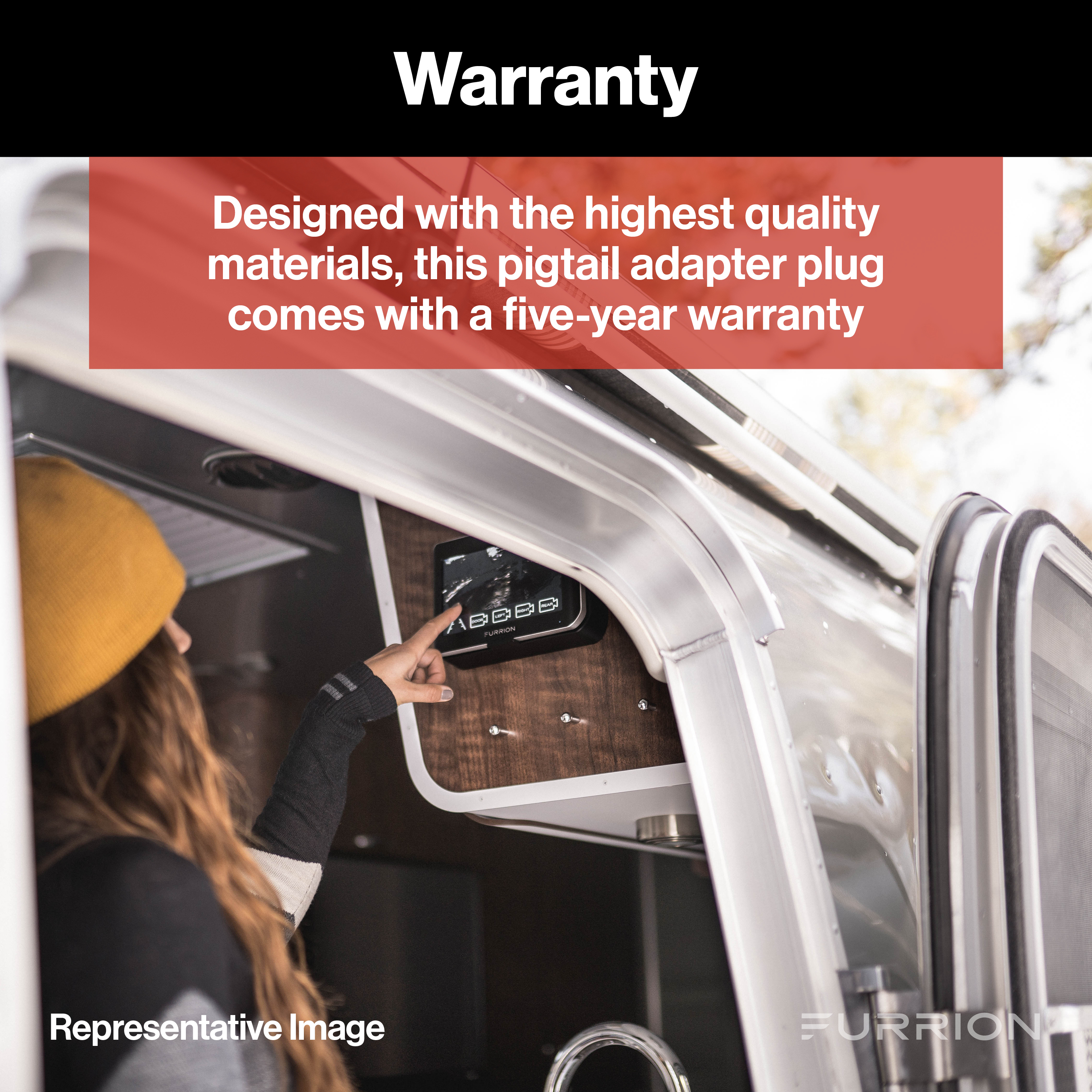 Furrion Pigtail Adapter - 50A Connector to 30A Plug, Black #FP5030R-SB thumbnail 5