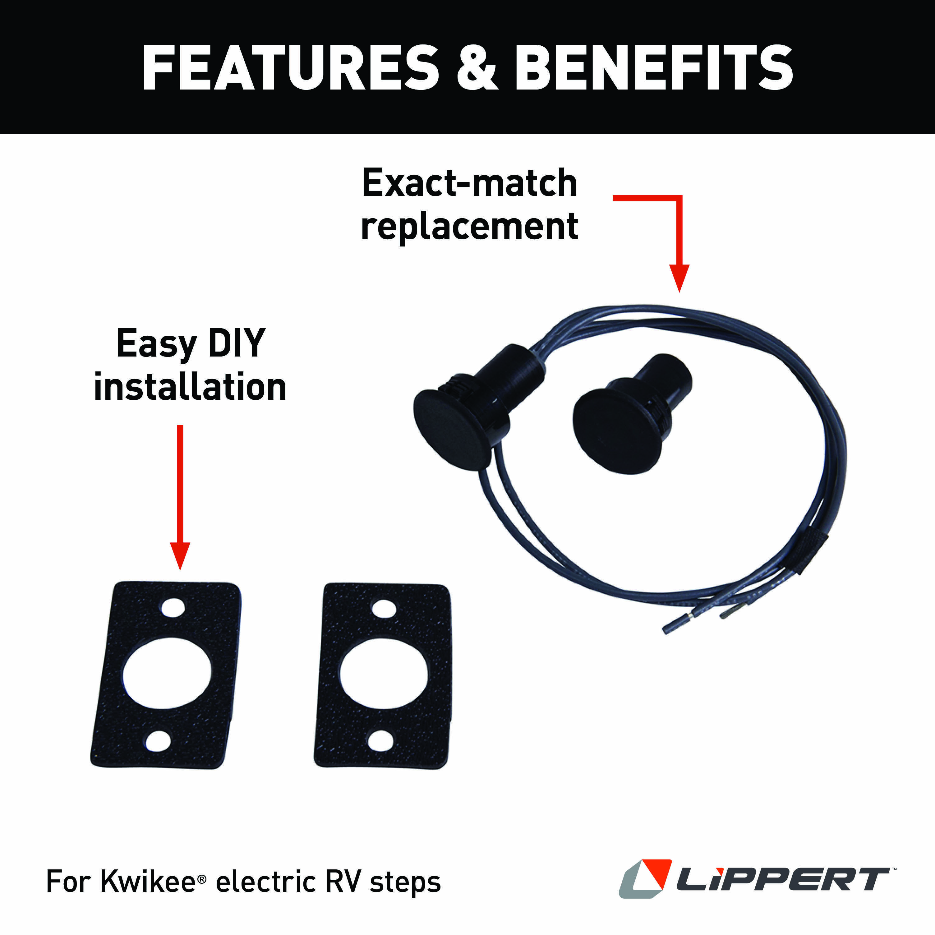 LIPPERT Kwikee Large Round Door Jam Switch thumbnail 1