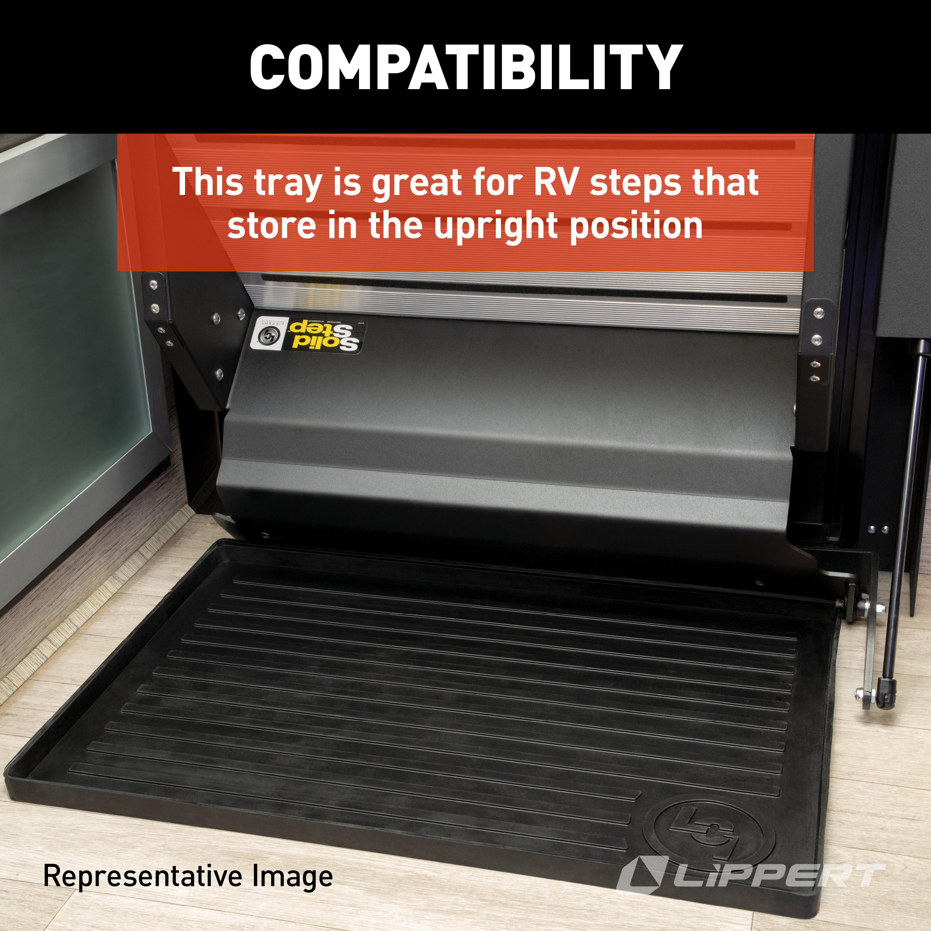 Lippert Solid Step All-Weather Floor Tray #801380 thumbnail 4