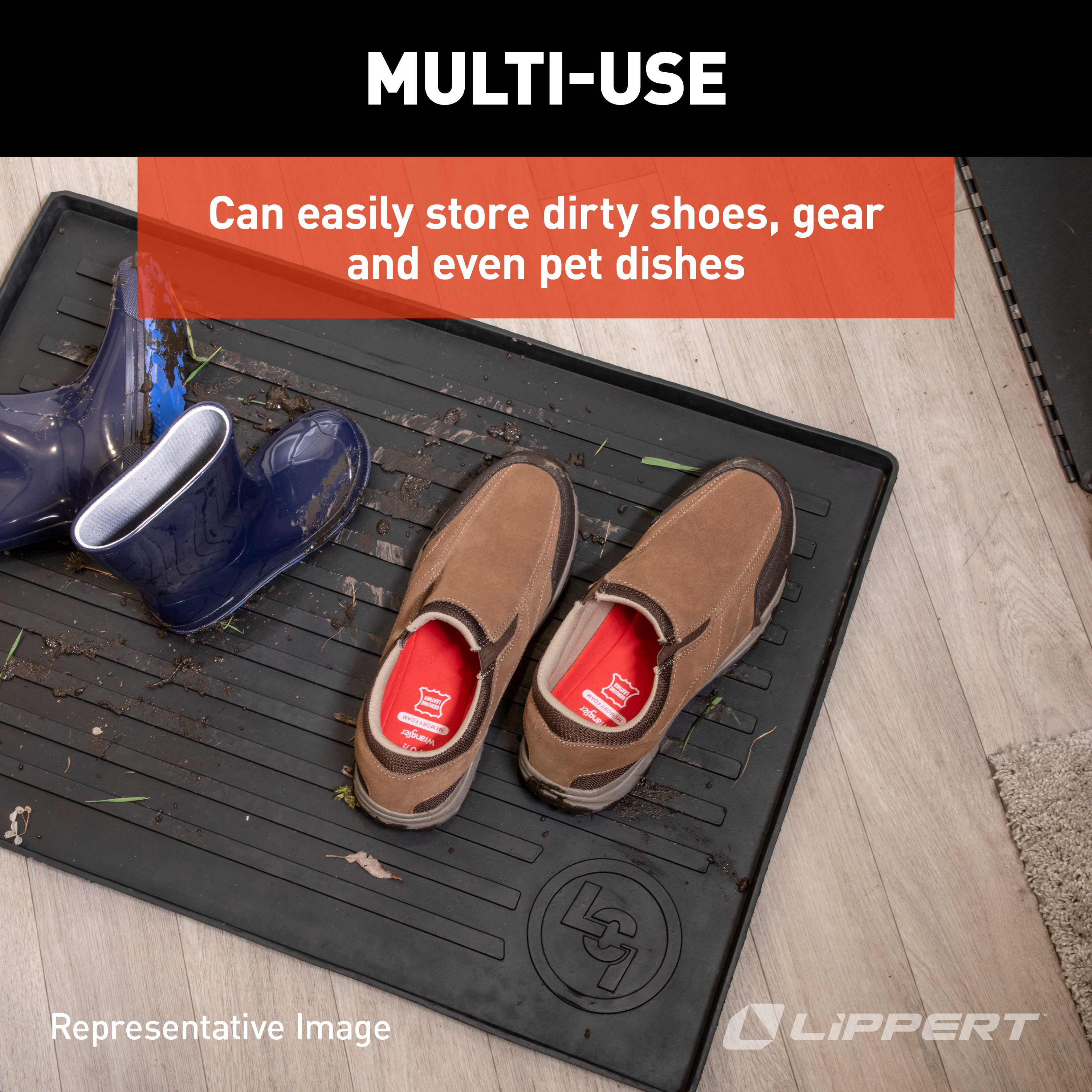 Lippert Solid Step All-Weather Floor Tray #801380 thumbnail 5