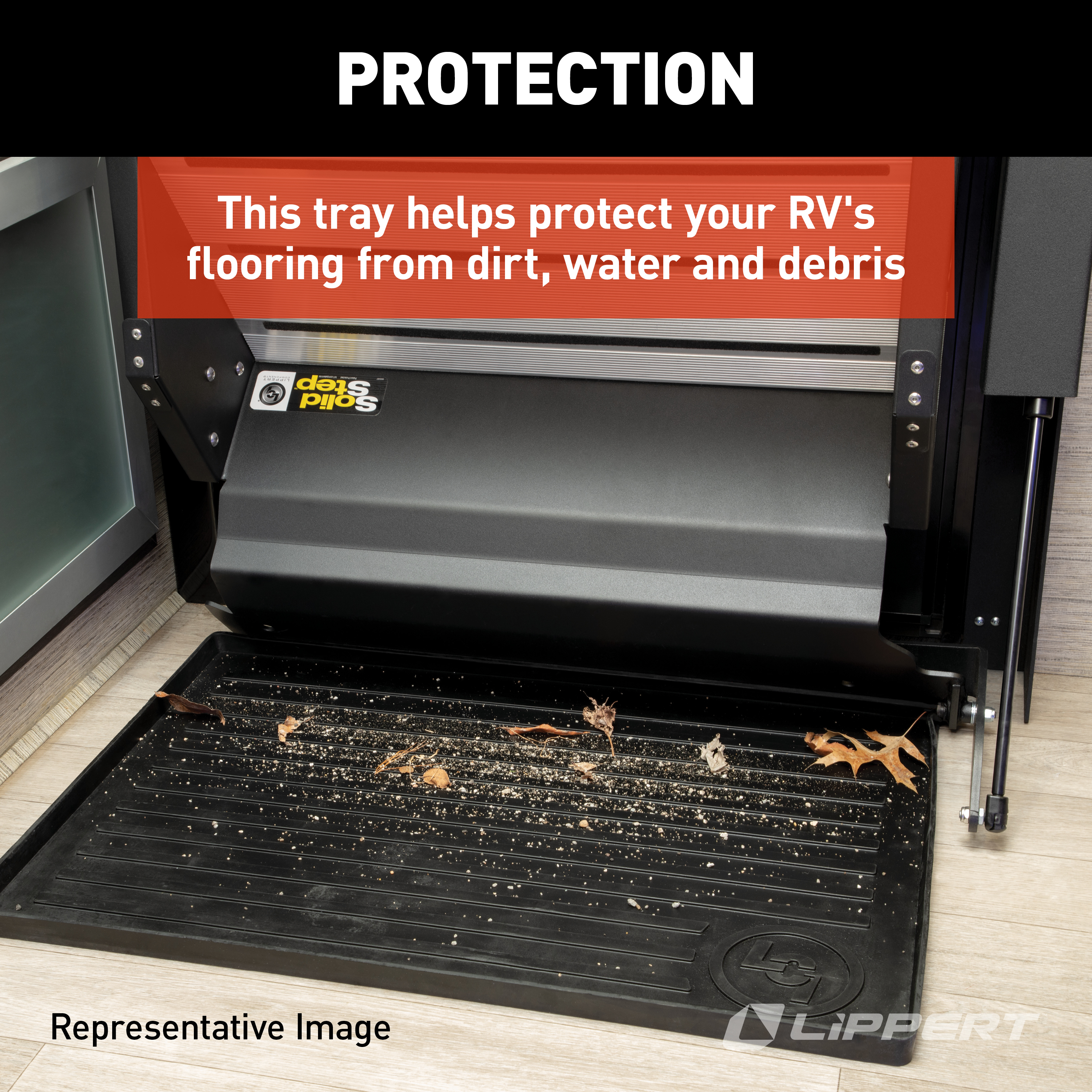 Lippert Solid Step All-Weather Floor Tray #801380 thumbnail 2