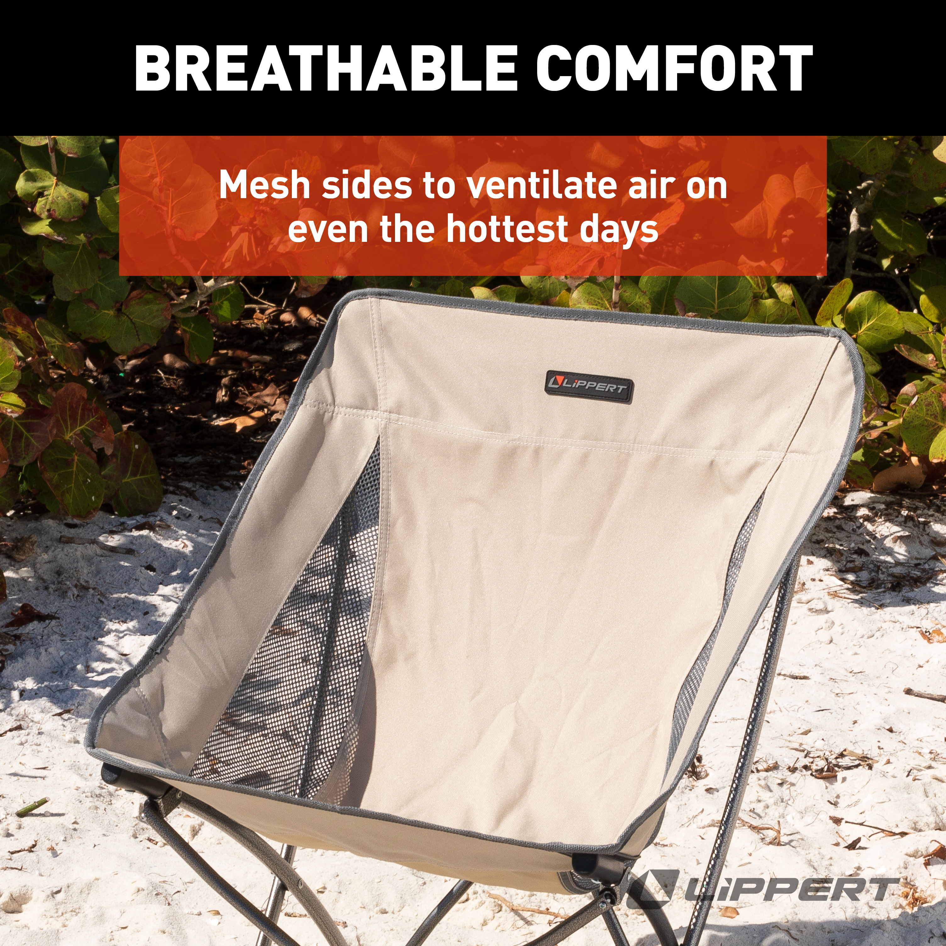 Lippert Baja Compact Camping Chair - Sand thumbnail 3