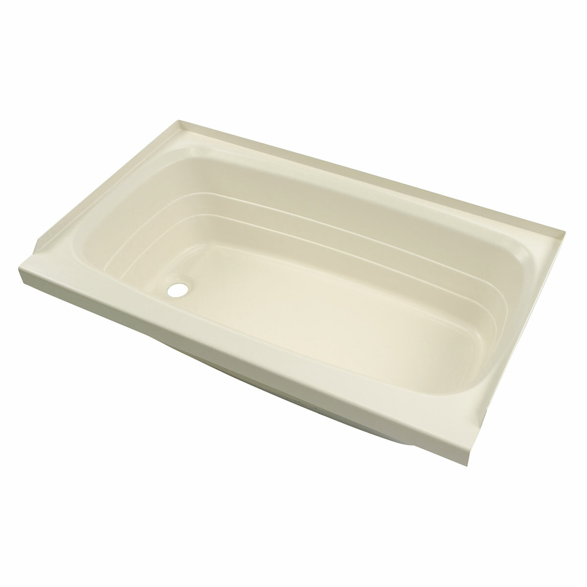 Lippert Bathtub with Left Drain - 24" x 40", Parchment #P2440LHSPK thumbnail 0