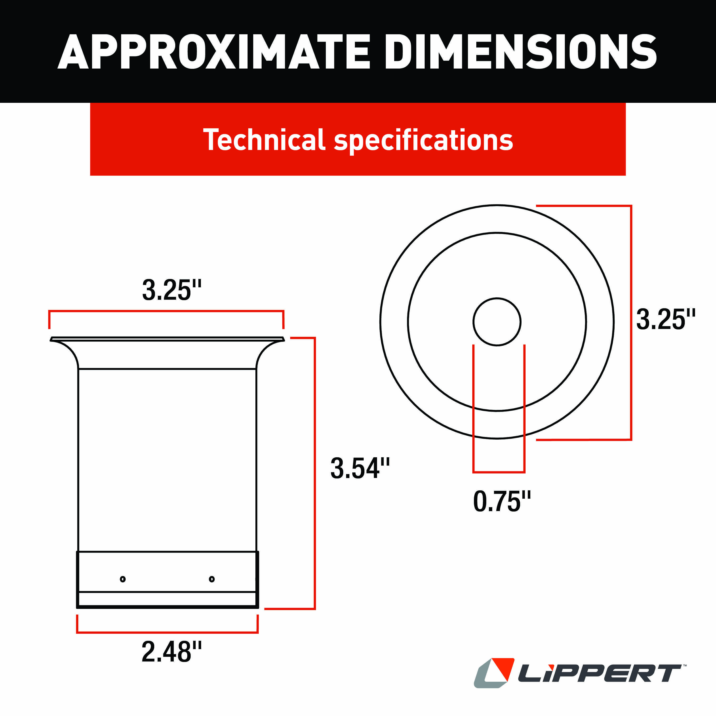 Lippert RV Slide-Out Stop Can Assembly #122840 thumbnail 1