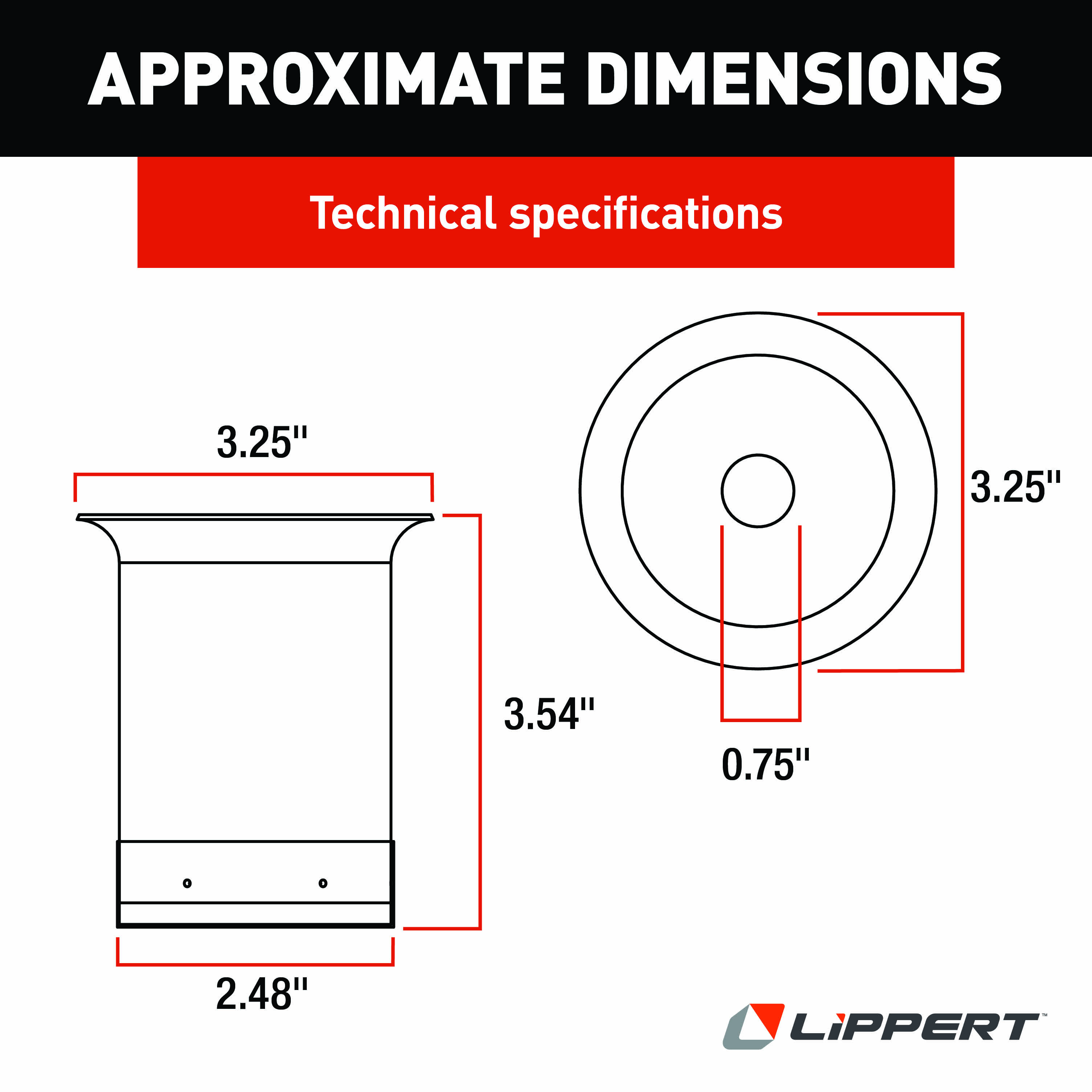 Lippert RV Slide-Out Stop Can Assembly #122840 thumbnail 1