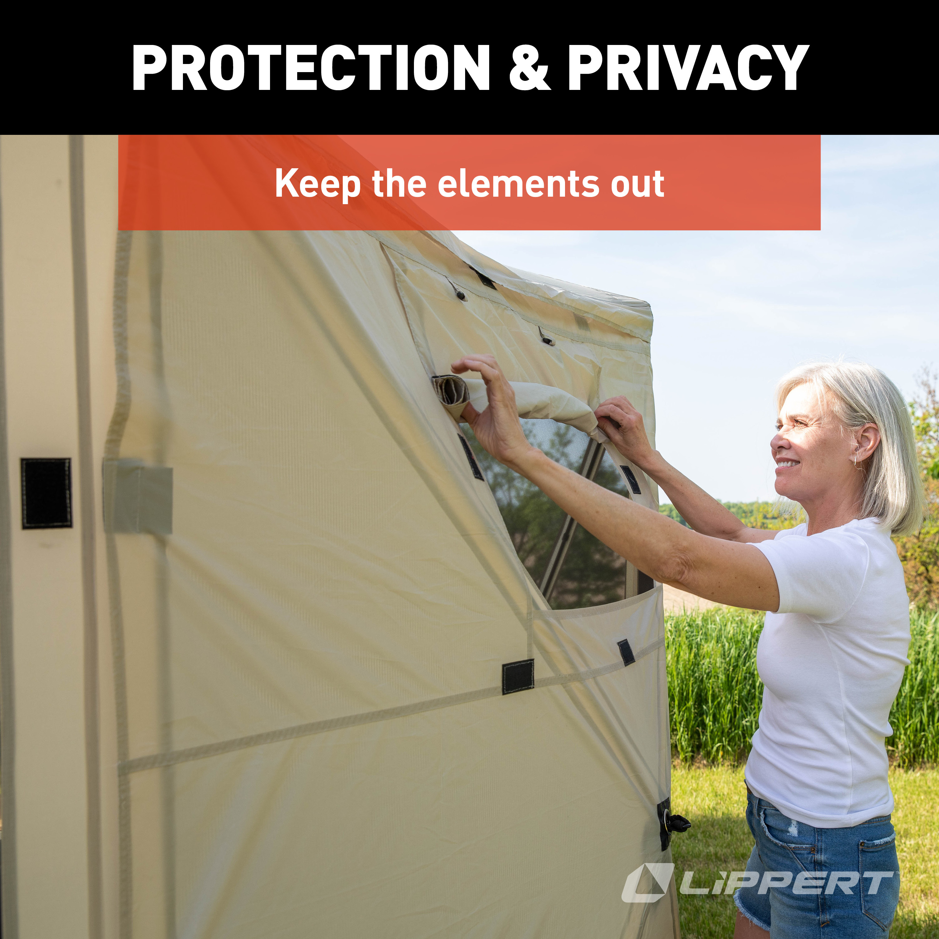 Picnic Popup Gazebo Wind Panels - 12' x 12' thumbnail 5