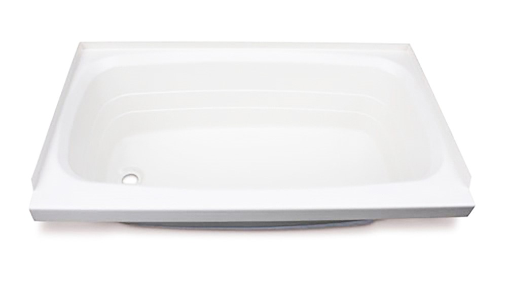 Lippert Bathtub with Left Drain - 24" x 46", White #W2446LHSPK thumbnail 0
