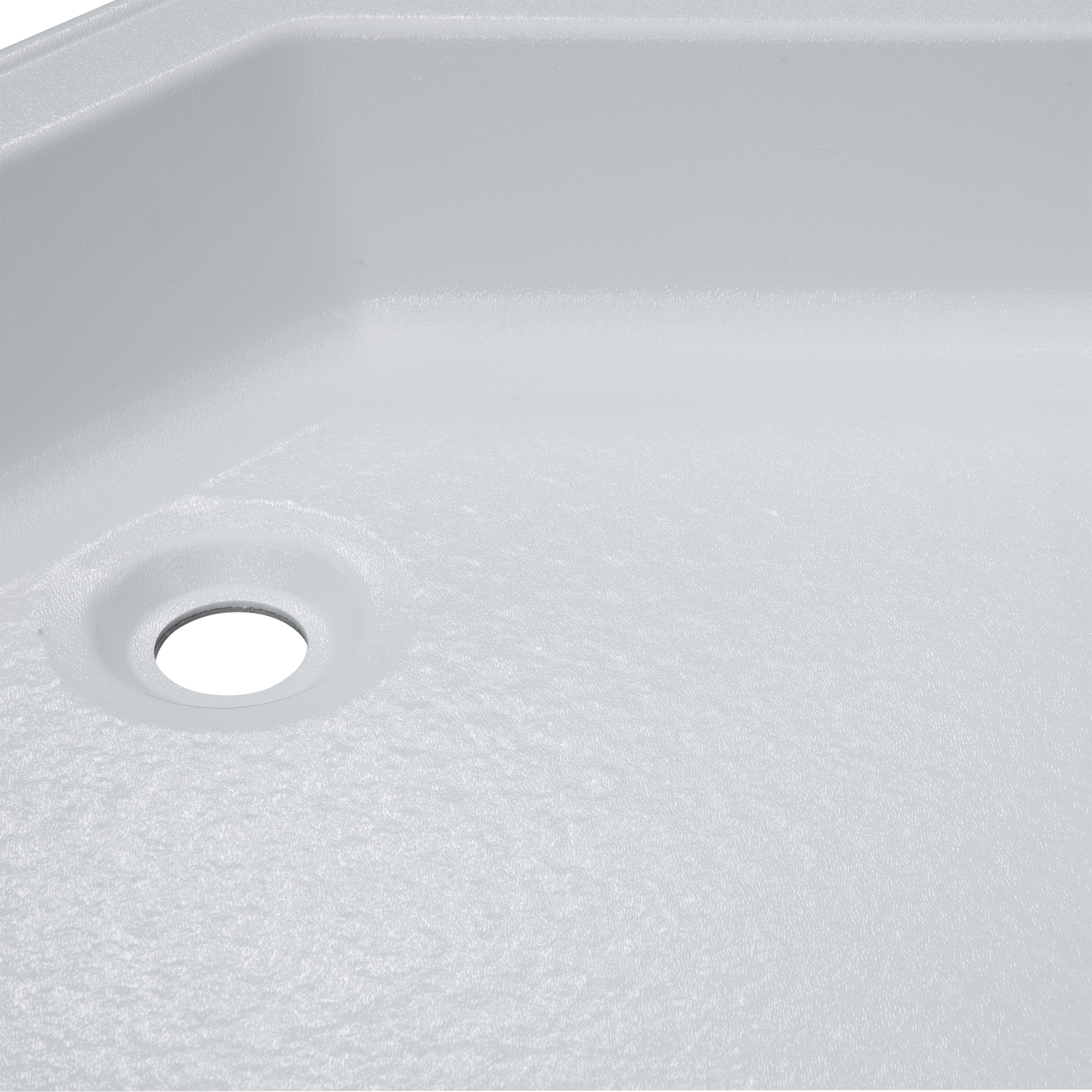 Lippert Corner RV Shower Pan with Center Drain - 27" x 27" White #325246 thumbnail 2