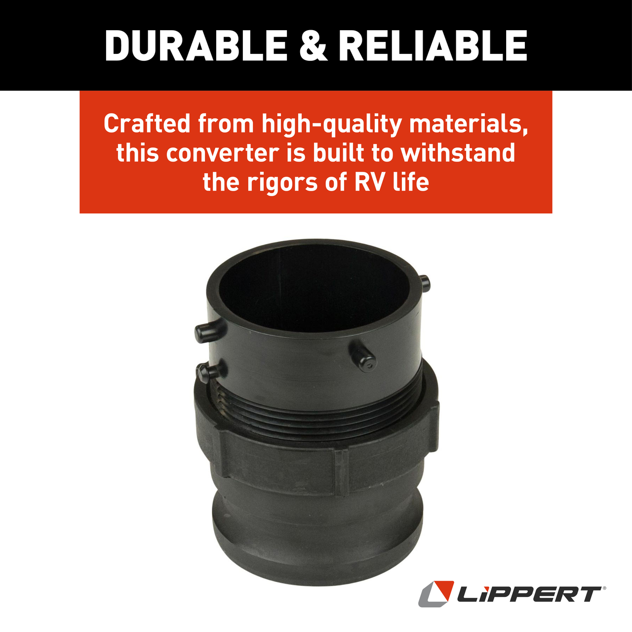 Lippert Waste Master RV Sewer Hose Male Bayonet Fitting Converter #360785 thumbnail 5