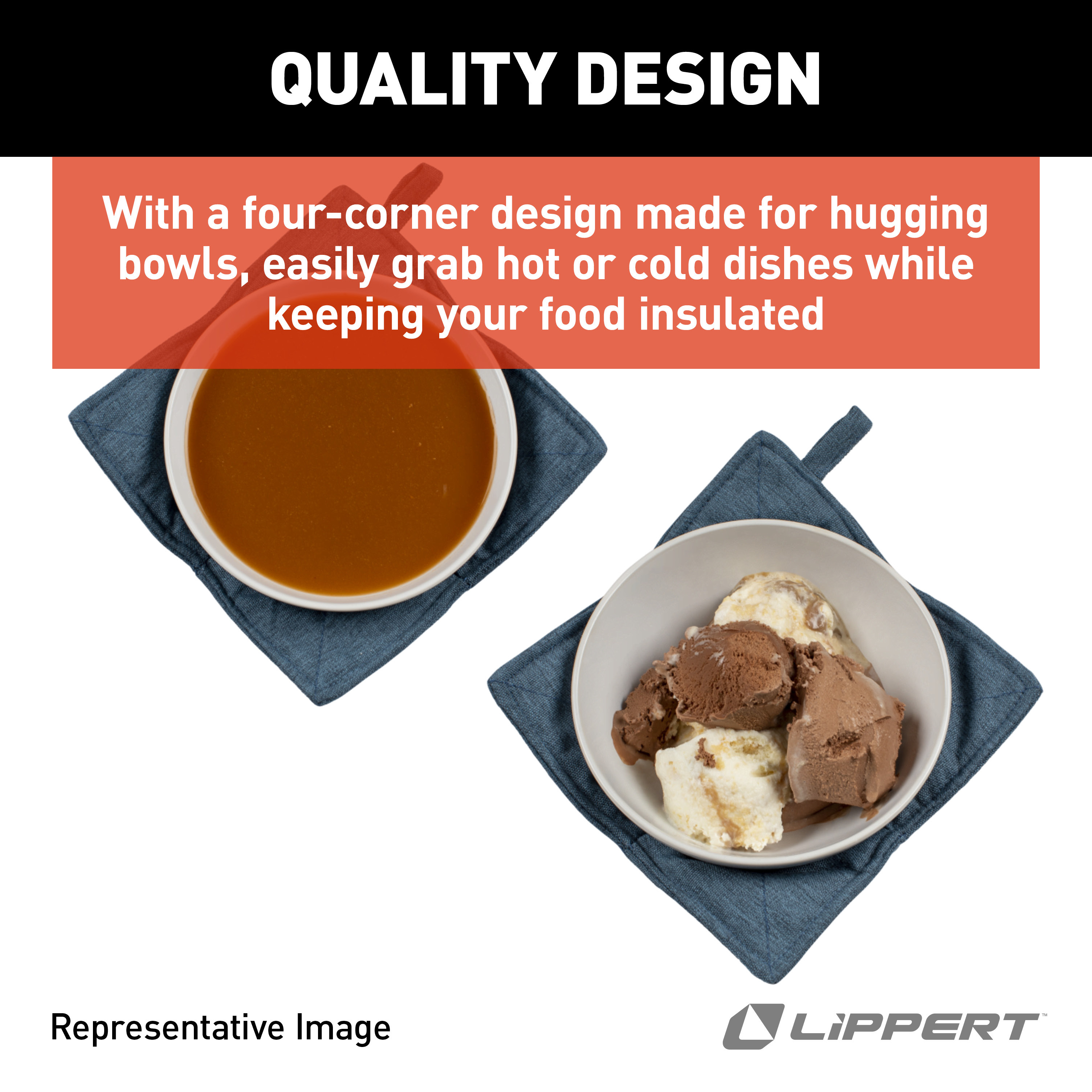 Lippert Cozy Bowl Holder Set - 4 Pieces thumbnail 5