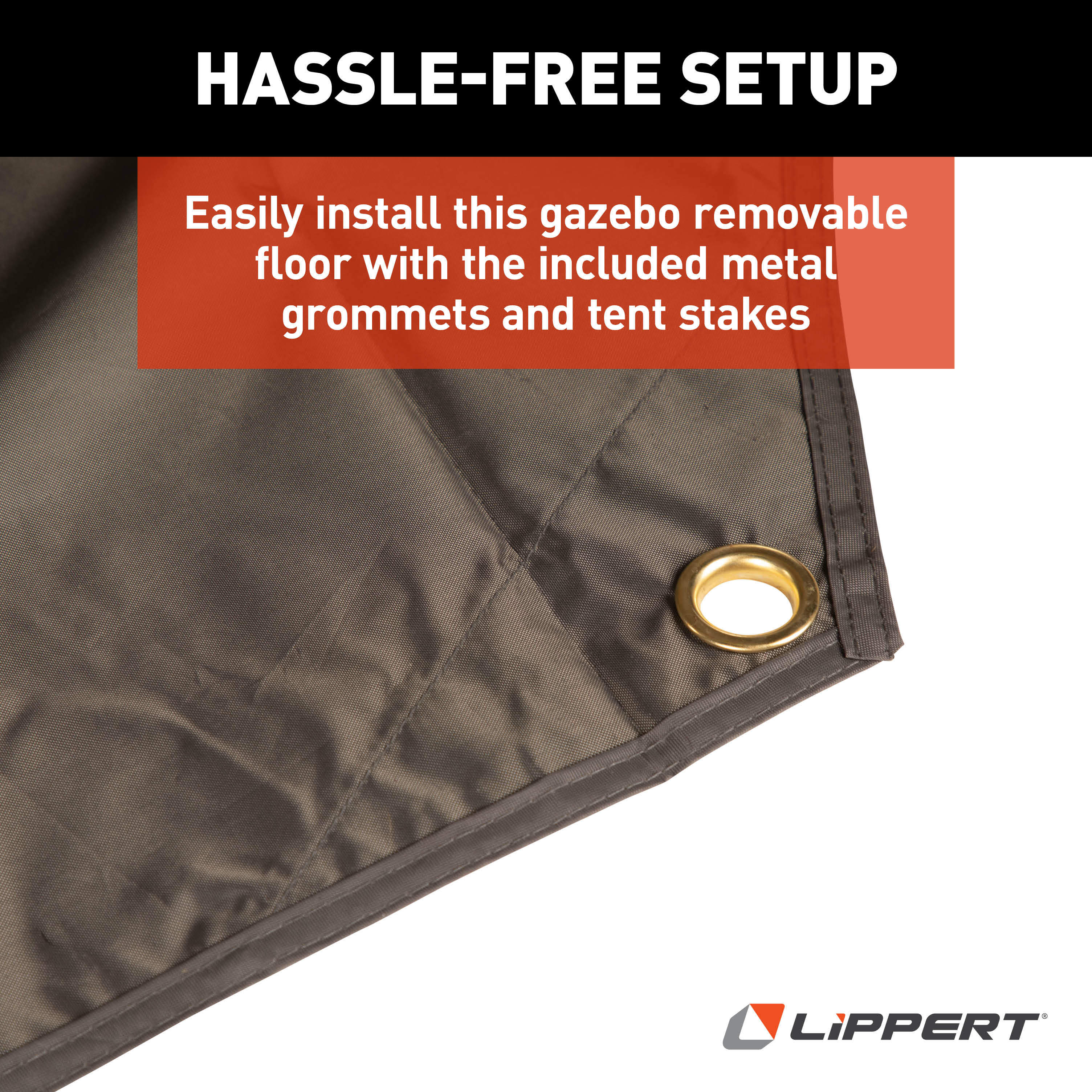 Lippert Picnic Popup Gazebo Removable Floor - 12' x 12' thumbnail 3