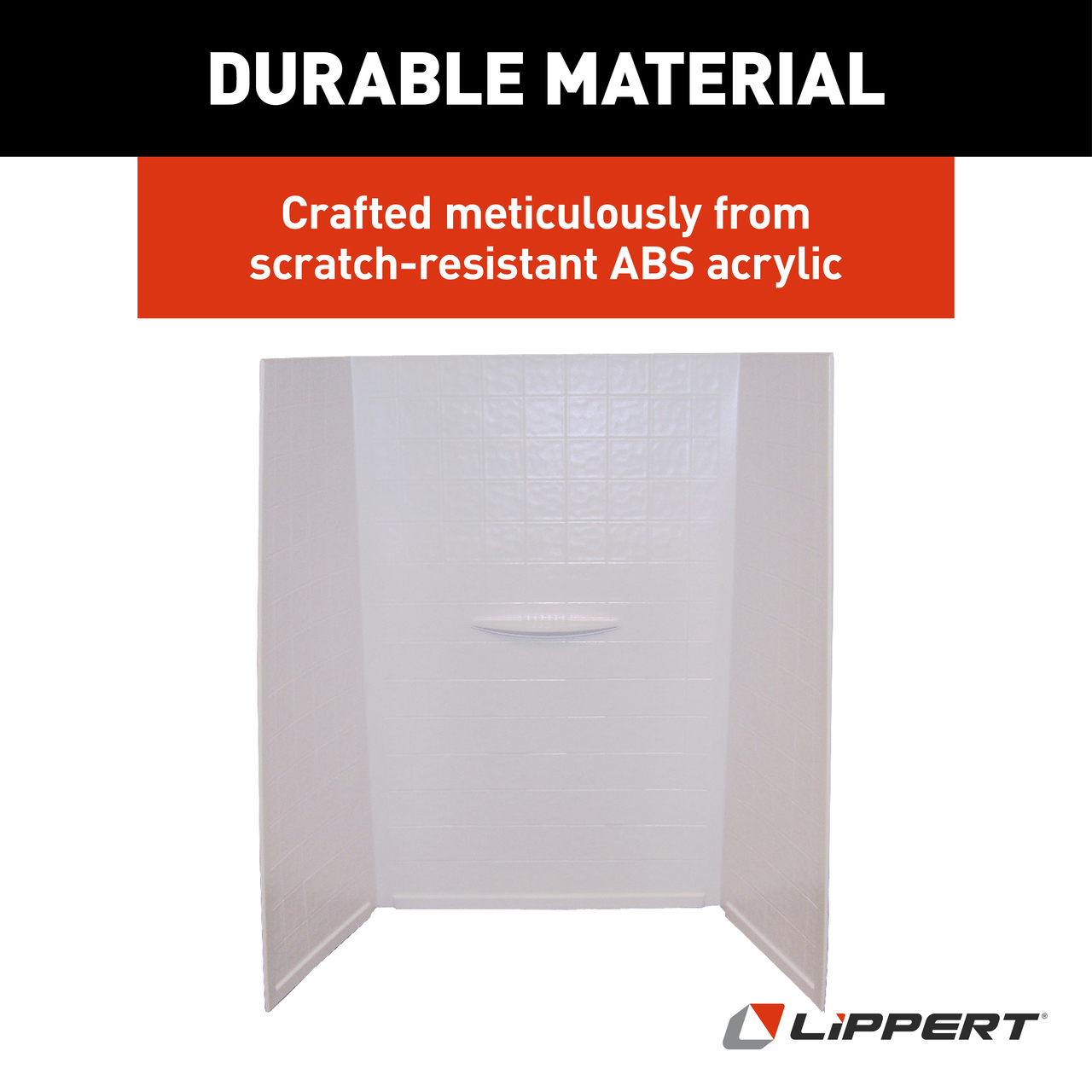 Lippert Bathtub Wall Surround - 24" x 40" x 59", White #WPF244059SPK thumbnail 5