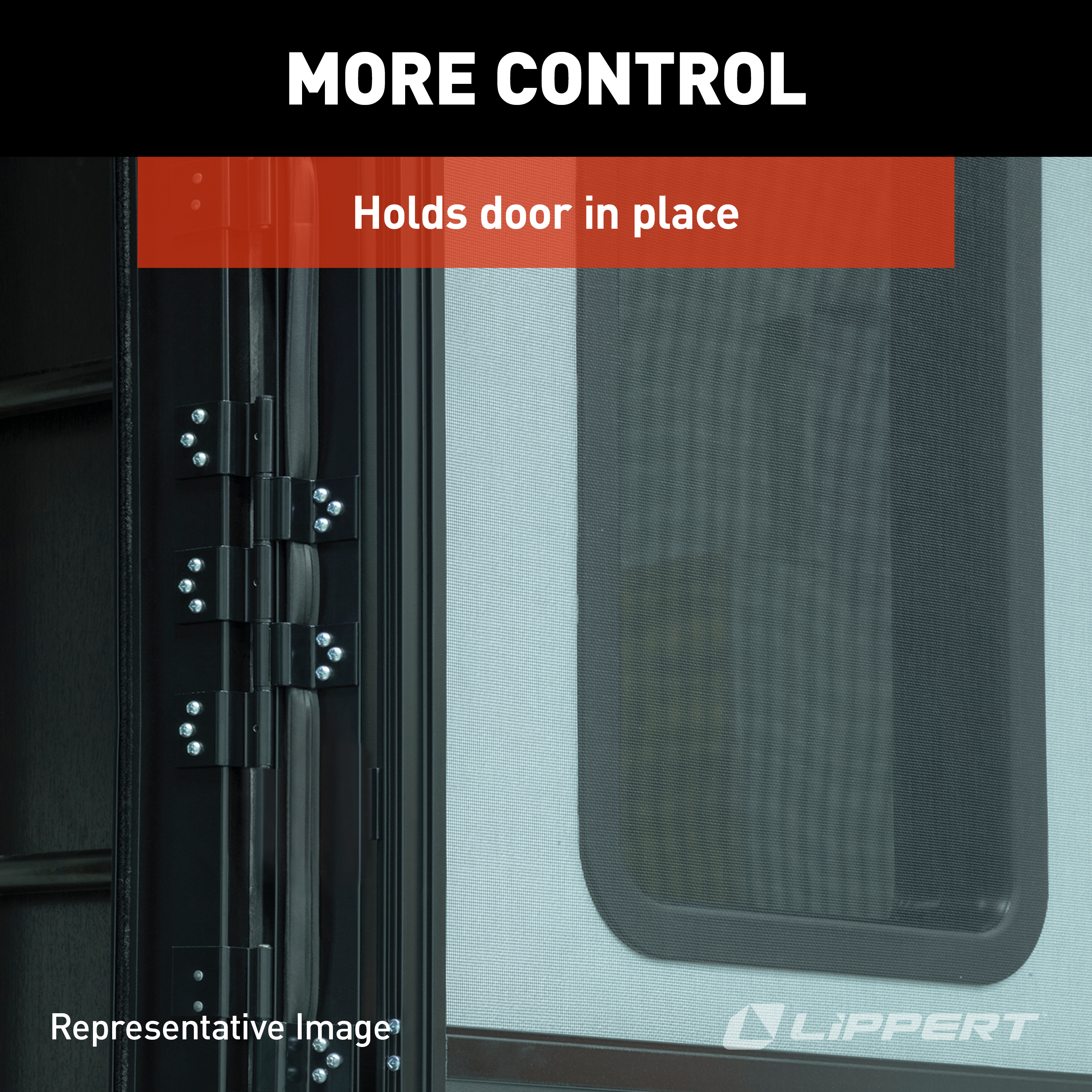 Lippert Friction Hinge Kit for RV Entry Doors - White #2020109835 thumbnail 4