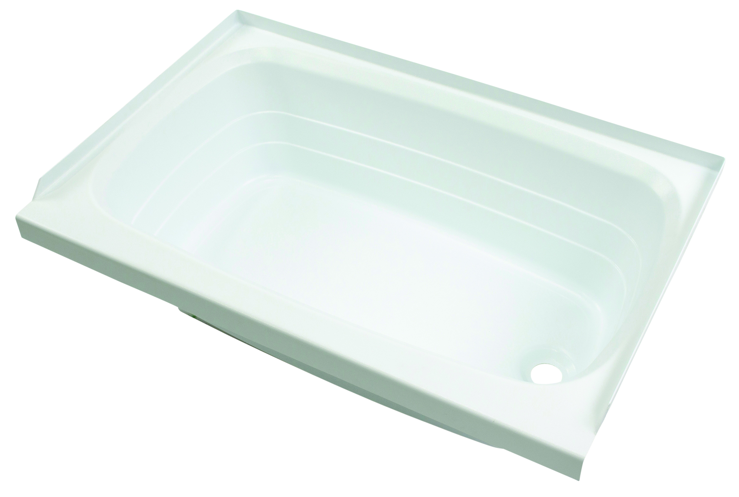 Lippert Bathtub with Right Drain - 24" x 36", White #W2436RHSPK thumbnail 3