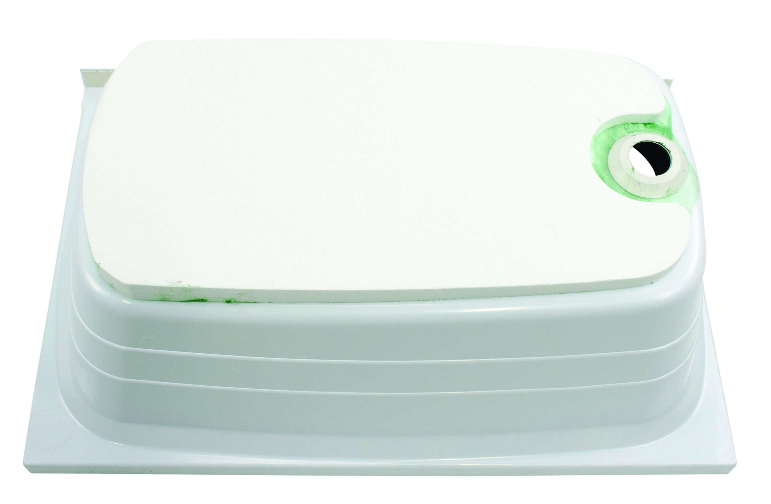 Lippert Bathtub with Right Drain - 24" x 36", White #W2436RHSPK thumbnail 4