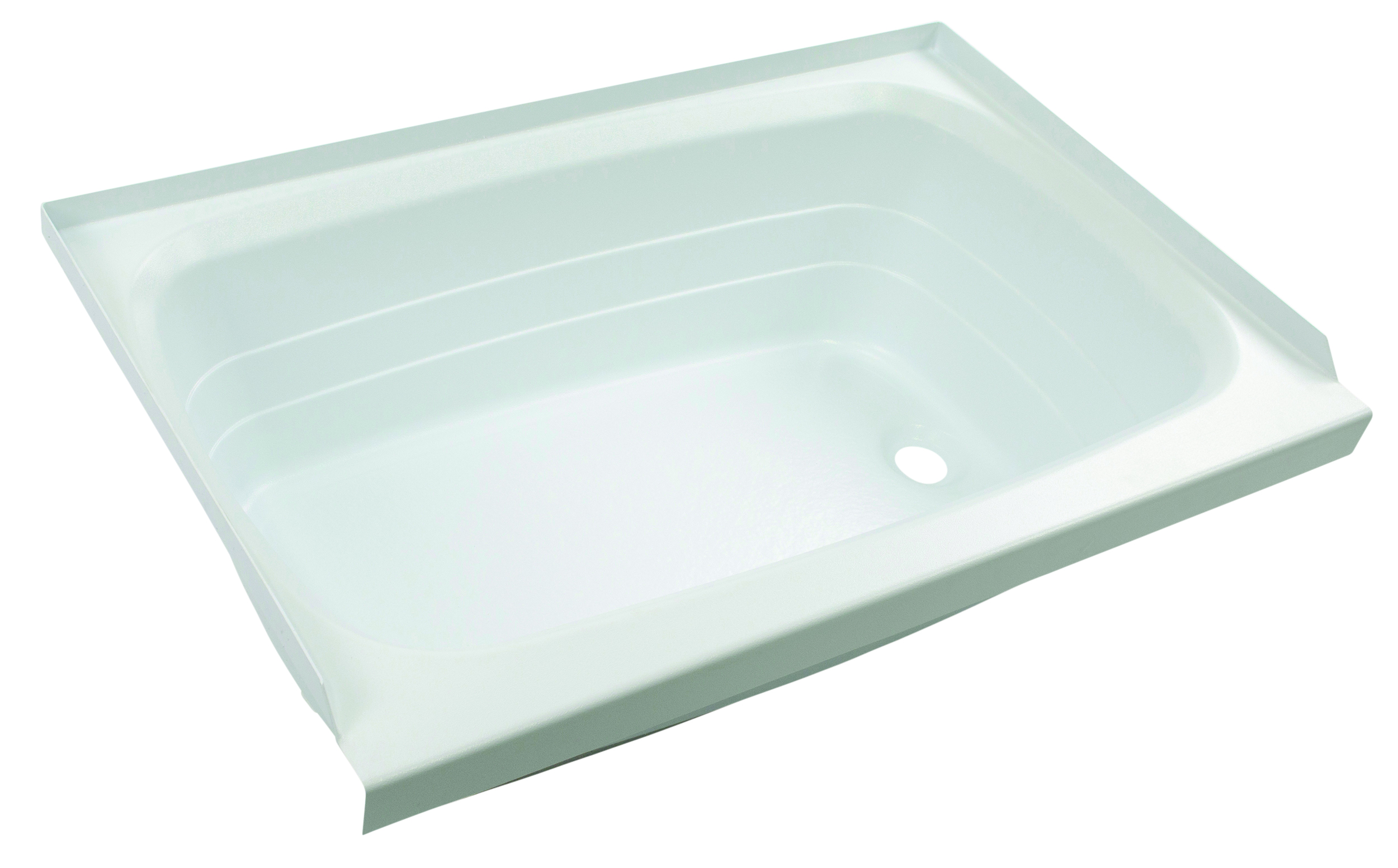Lippert Bathtub with Right Drain - 24" x 36", White #W2436RHSPK thumbnail 0