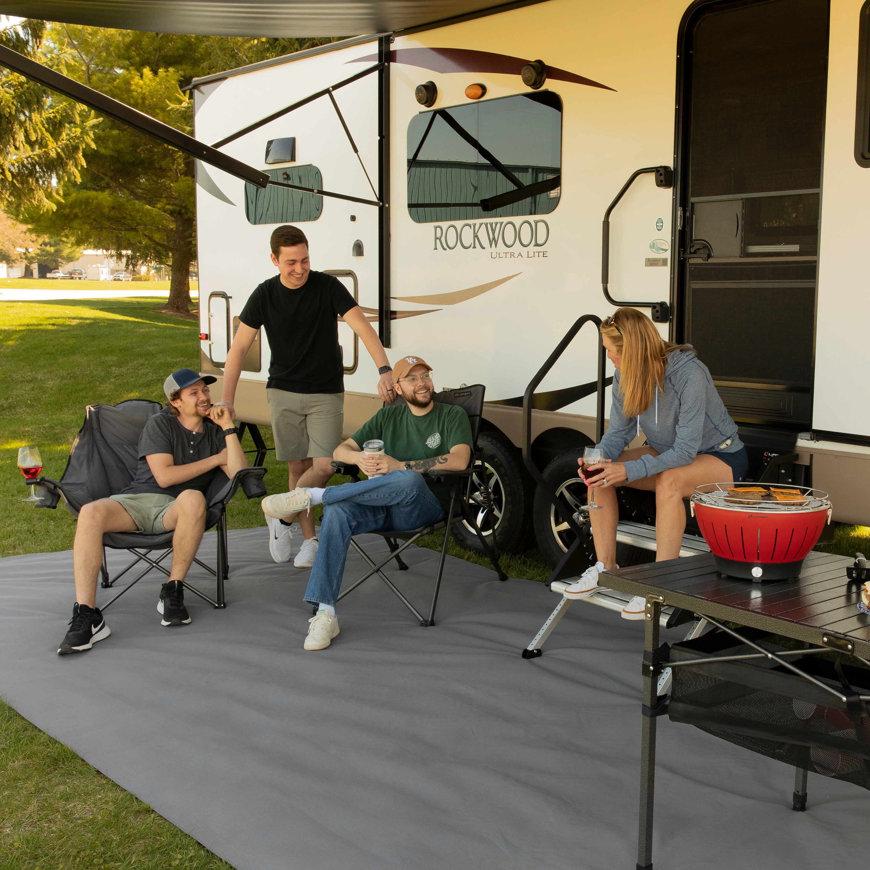 Lippert Campfire Deluxe Folding Chair - Dark Grey #2022114828 thumbnail 6