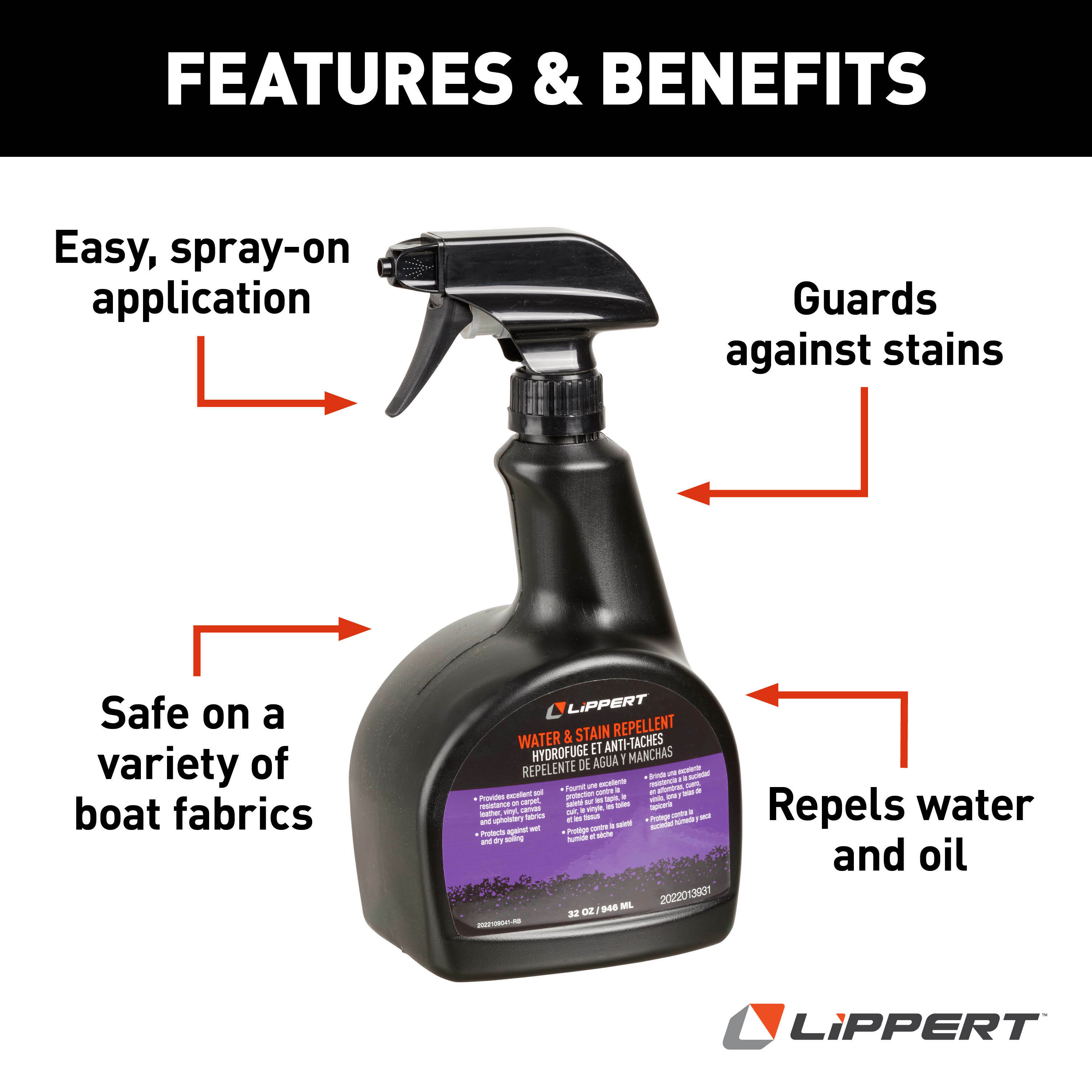 Lippert Water & Stain Repellent - 32 oz., 12-Pack thumbnail 2