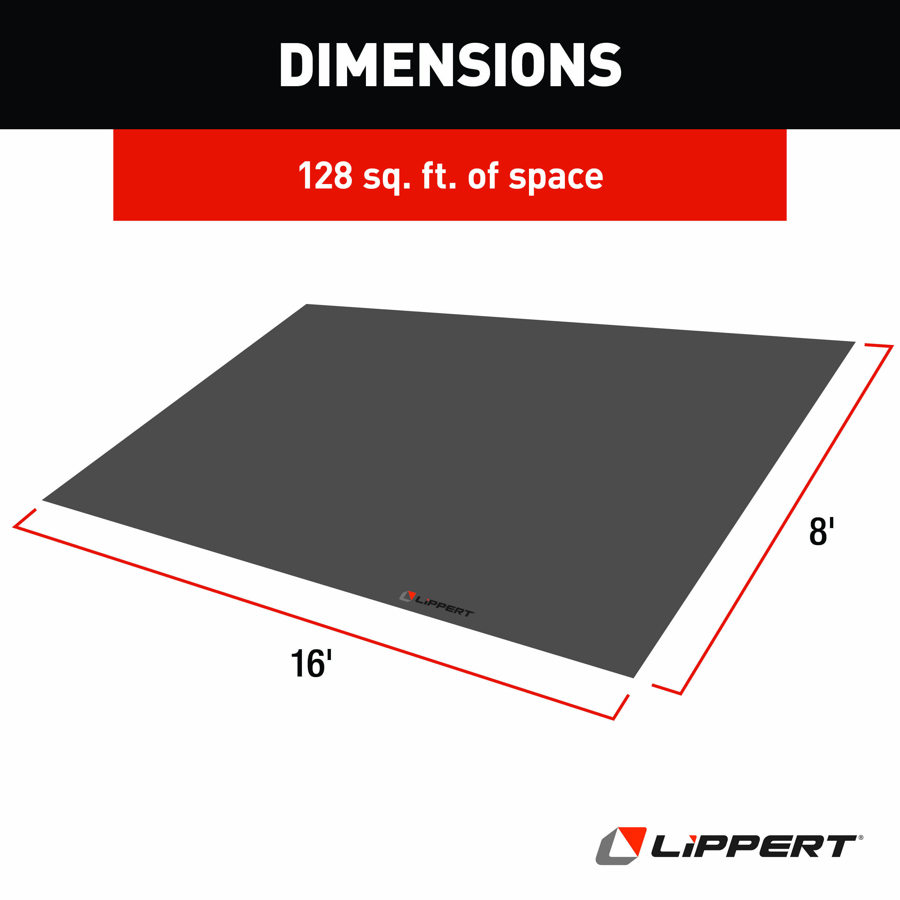 Lippert Picnic Popup Gazebo Removable Floor - 16' x 8' thumbnail 1