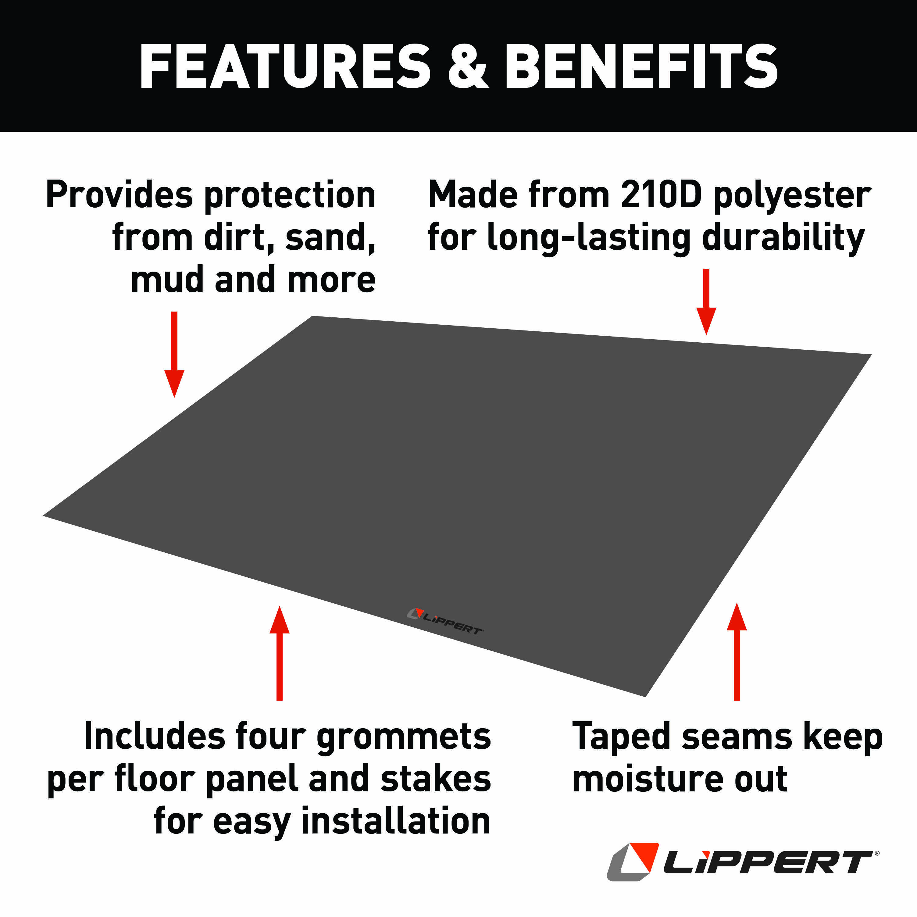 Lippert Picnic Popup Gazebo Removable Floor - 16' x 8' thumbnail 2
