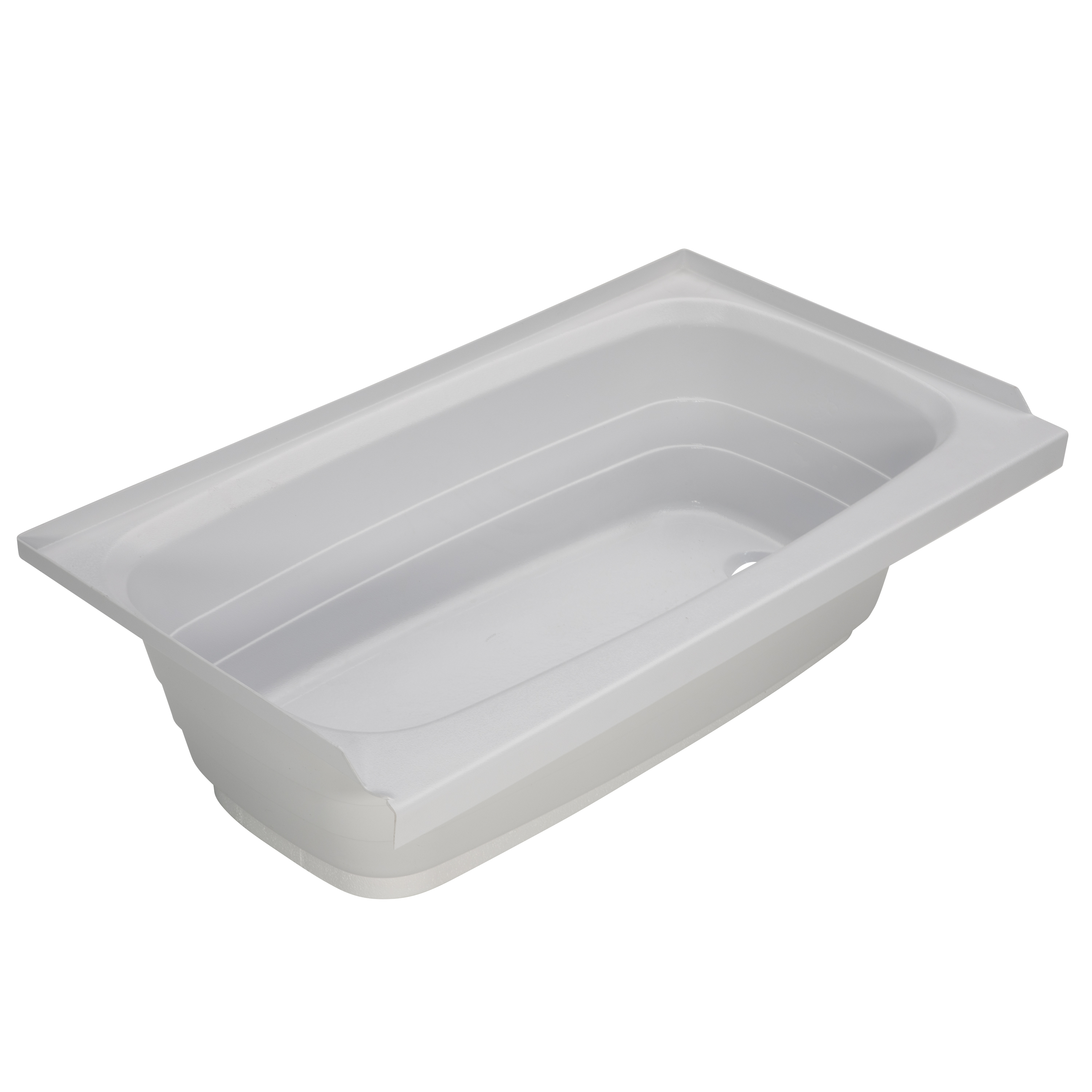 Lippert Bathtub with Right Drain - 24" x 40", White #W2440RHSPK thumbnail 0