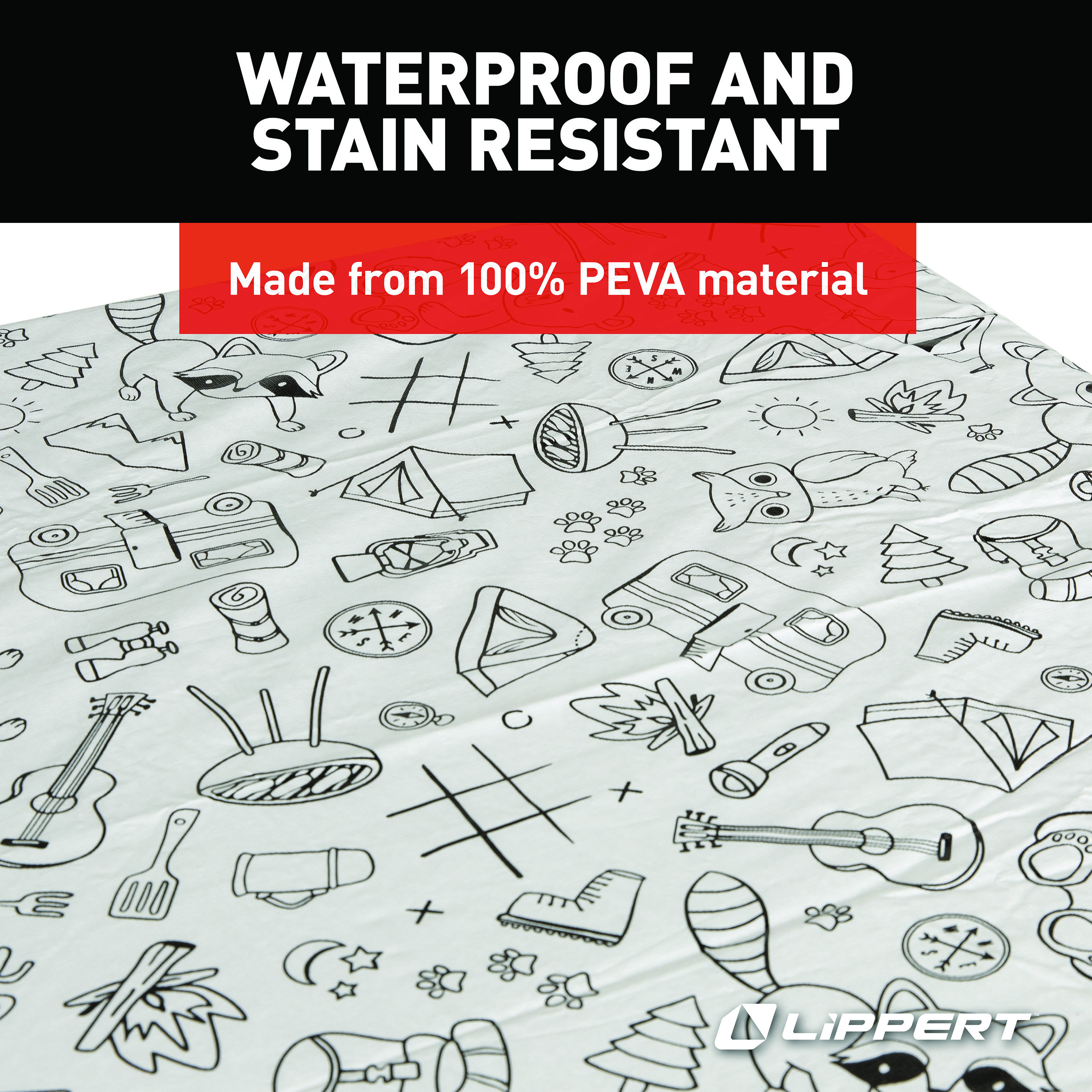 Lippert Vinyl Tablecloth with Bench Covers - Color Escape #2023051696 thumbnail 3