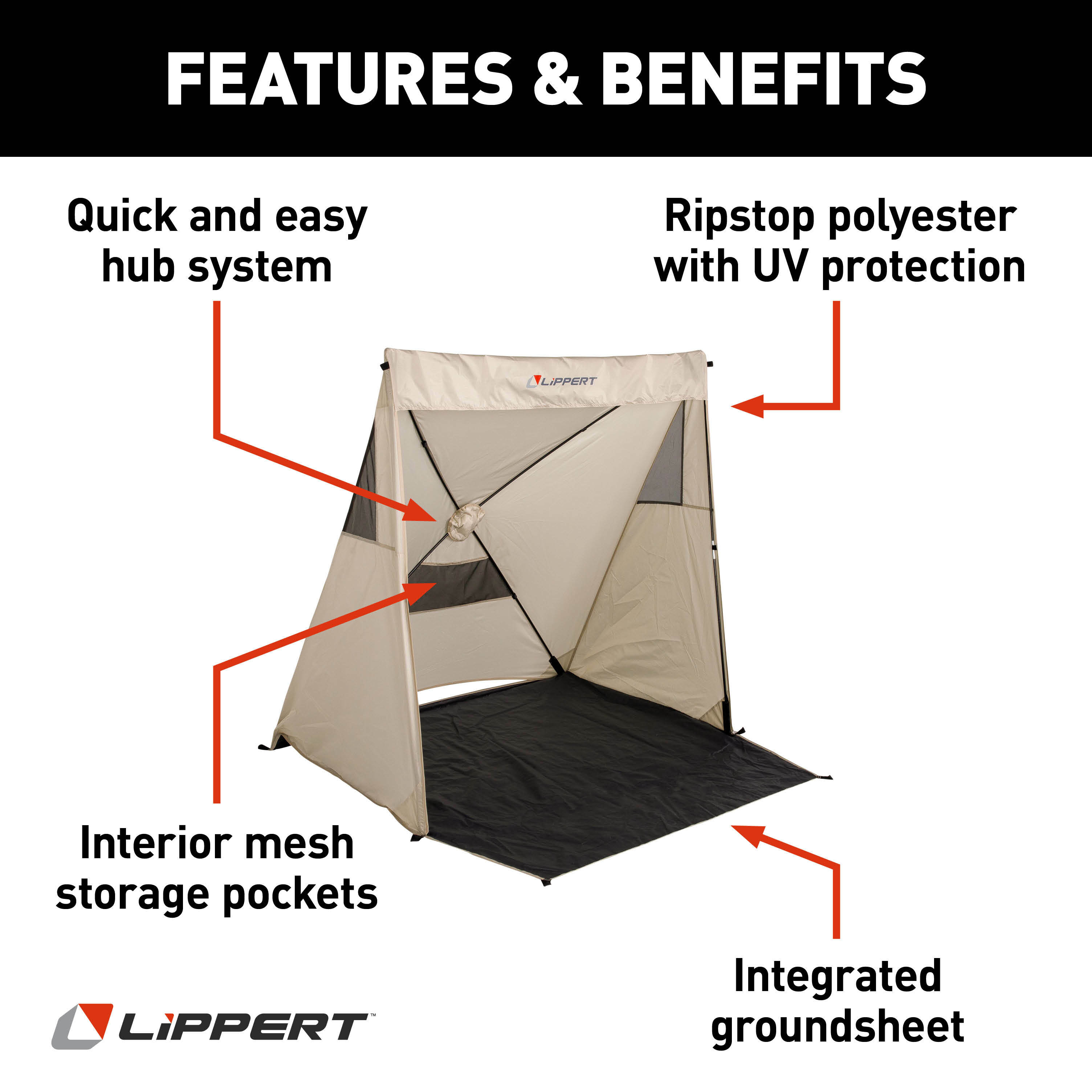 Lippert Picnic Popup Sun Shelter - Hideout thumbnail 1