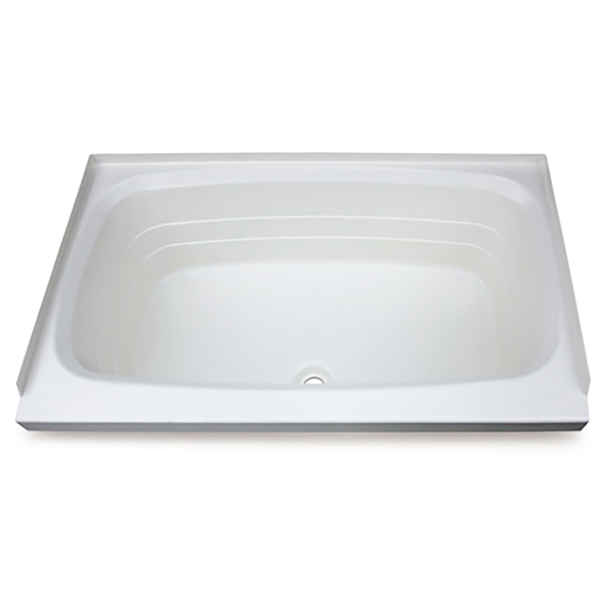 Lippert Bathtub with Center Drain - 24" x 38", White #W2438CDSPK thumbnail 0
