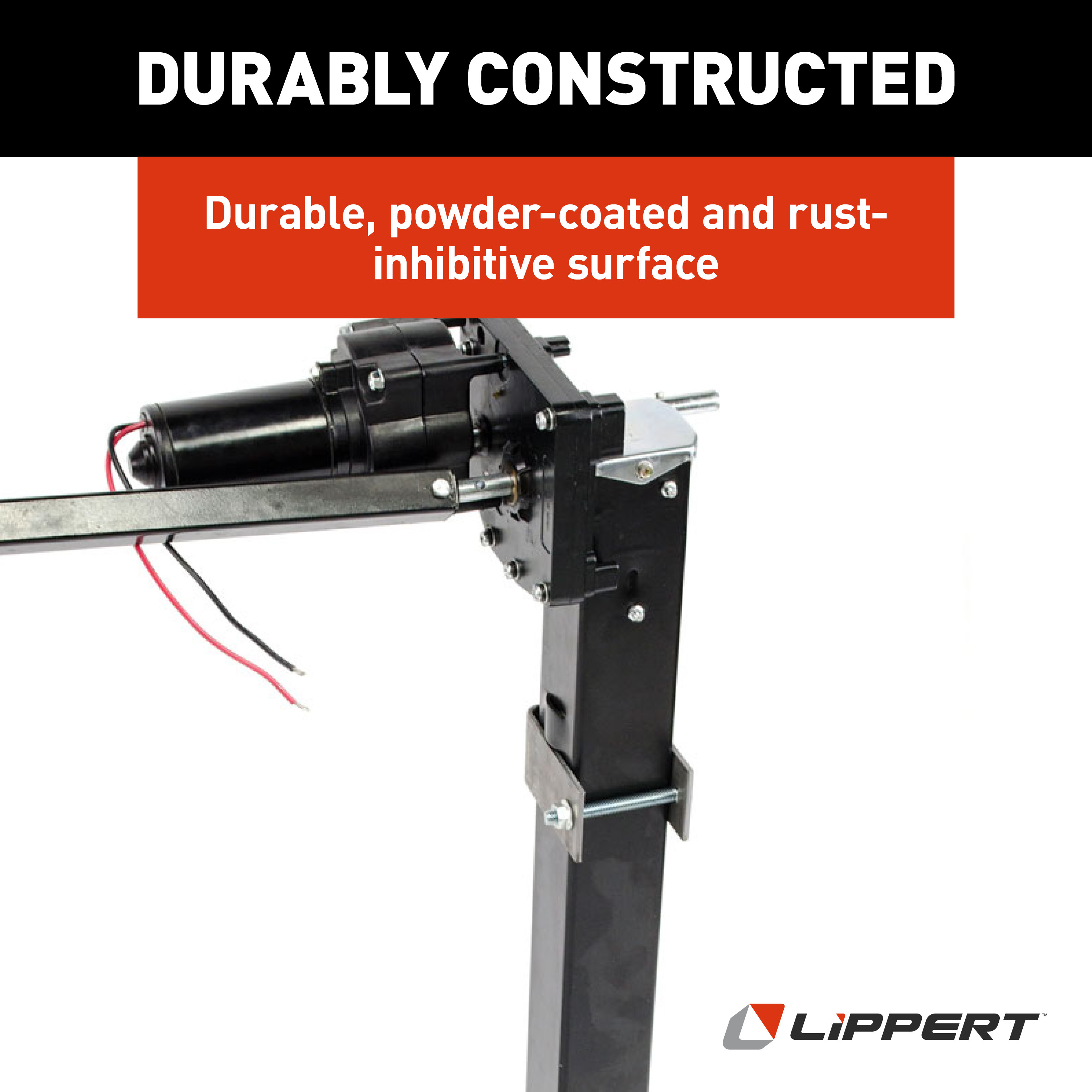 Lippert Universal-Mount Power 5th Wheel Landing Gear Kit - 6,000 lbs. #333964 thumbnail 4