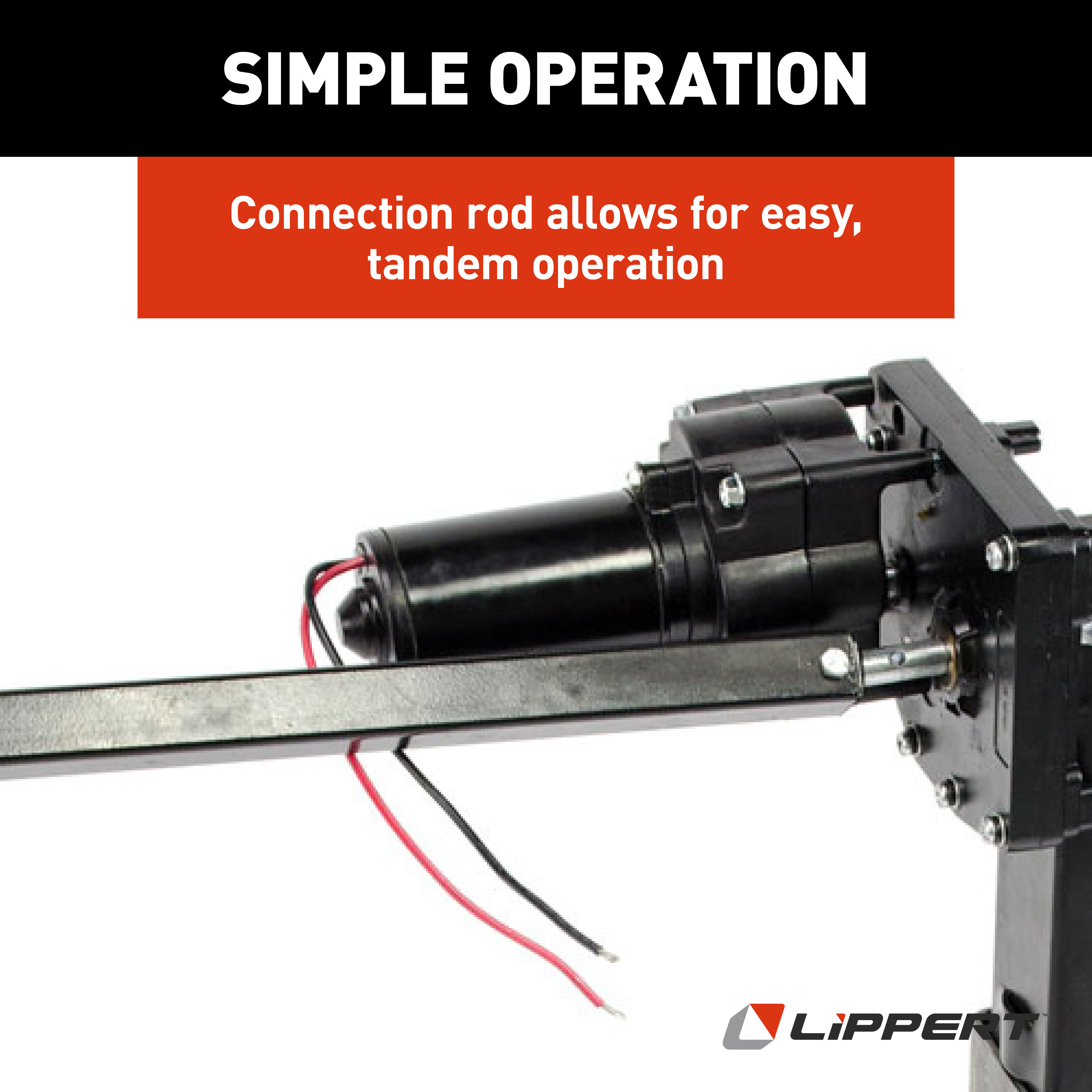 Lippert Universal-Mount Power 5th Wheel Landing Gear Kit - 6,000 lbs. #333964 thumbnail 6