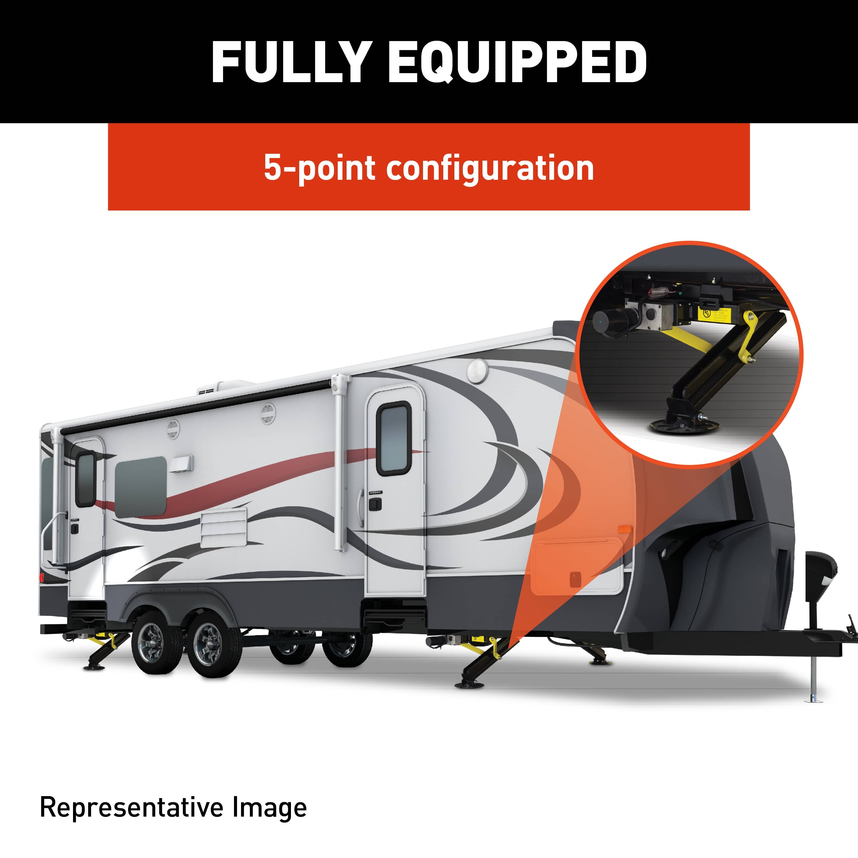 Lippert Ground Control TT Automatic Travel Trailer Leveling System thumbnail 5