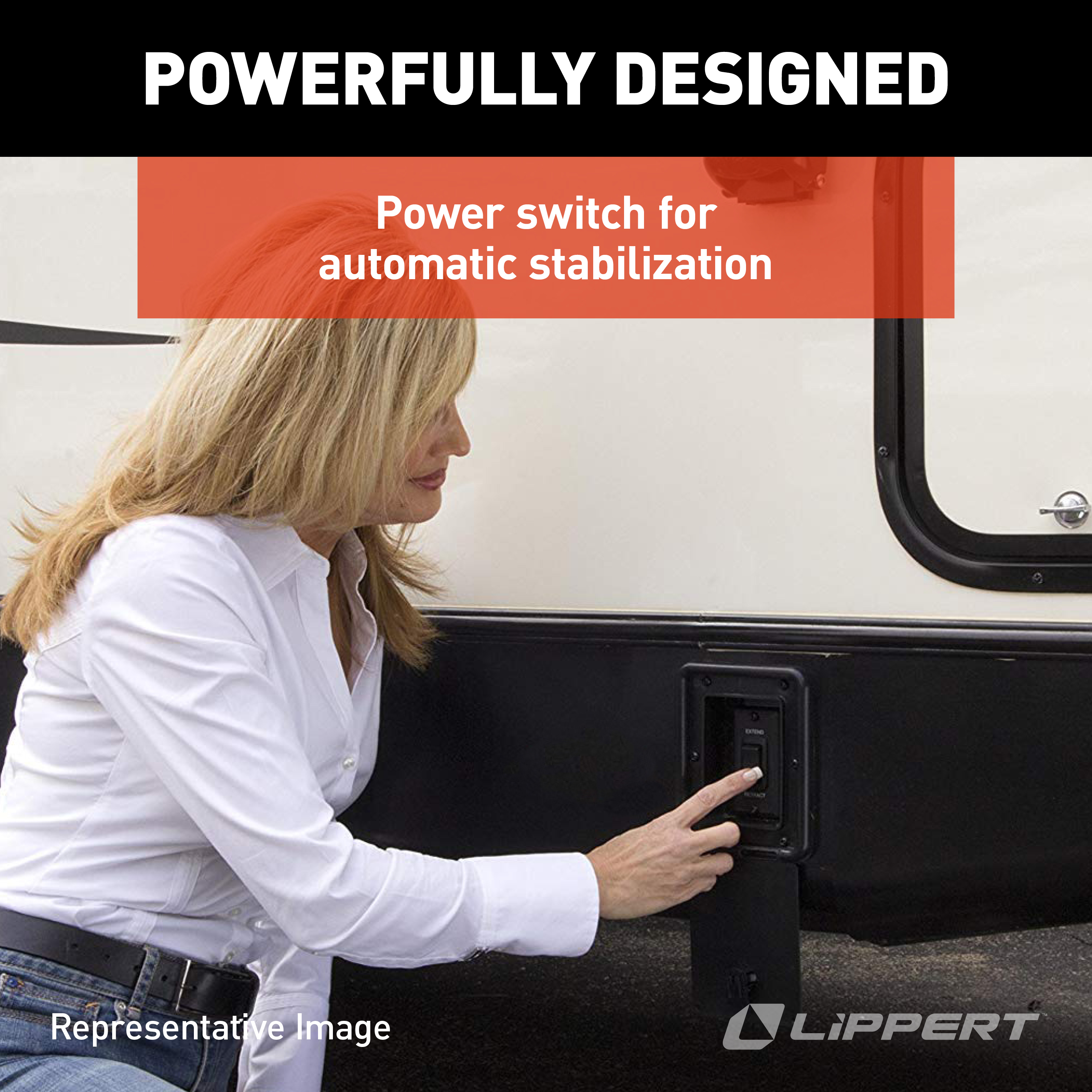 Lippert PSX1 High-Speed RV Power Jack System Black Switch Assembly thumbnail 5