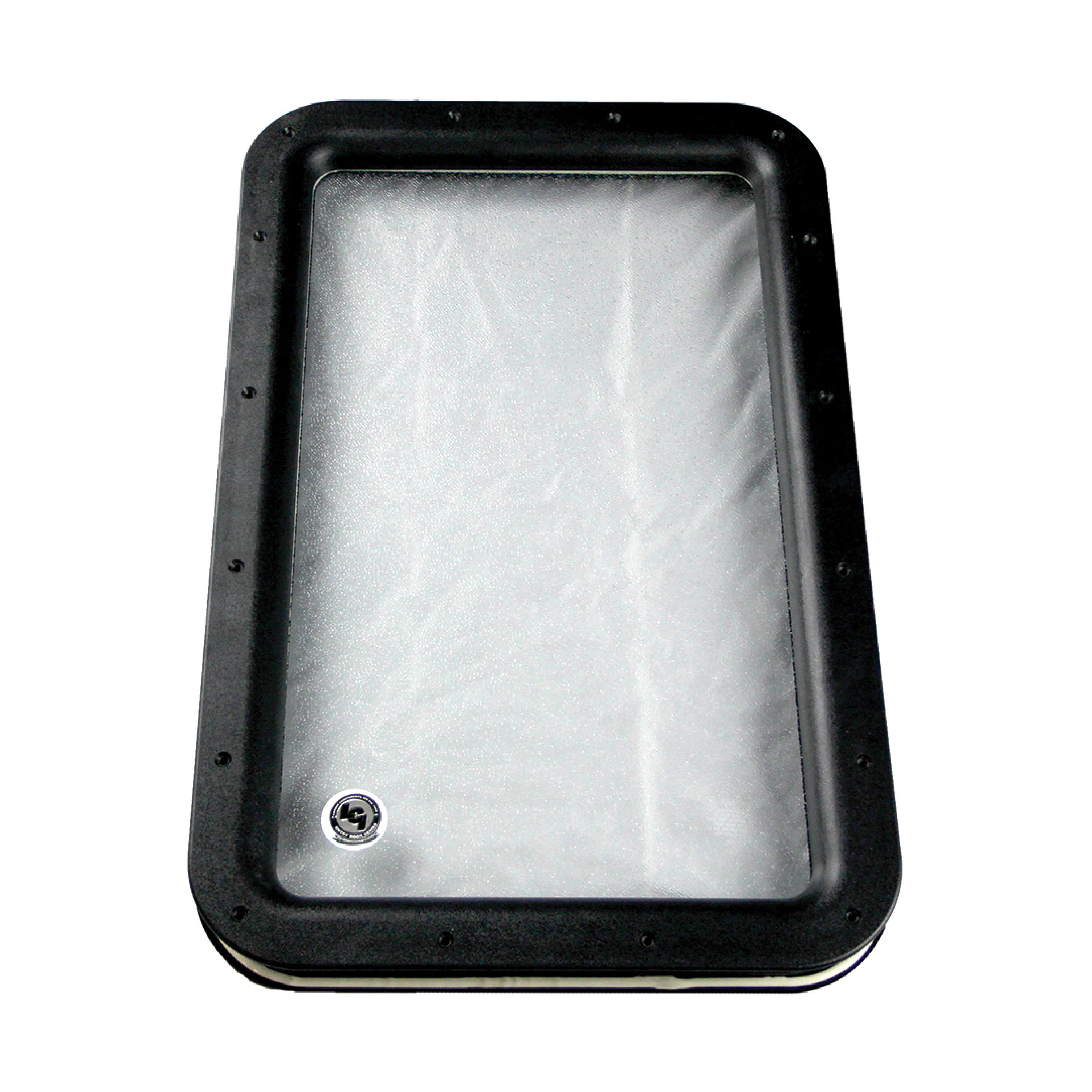 Lippert Inner & Outer Window Frame with Seal & Glass - 12" x 21" Black #363370 thumbnail 0