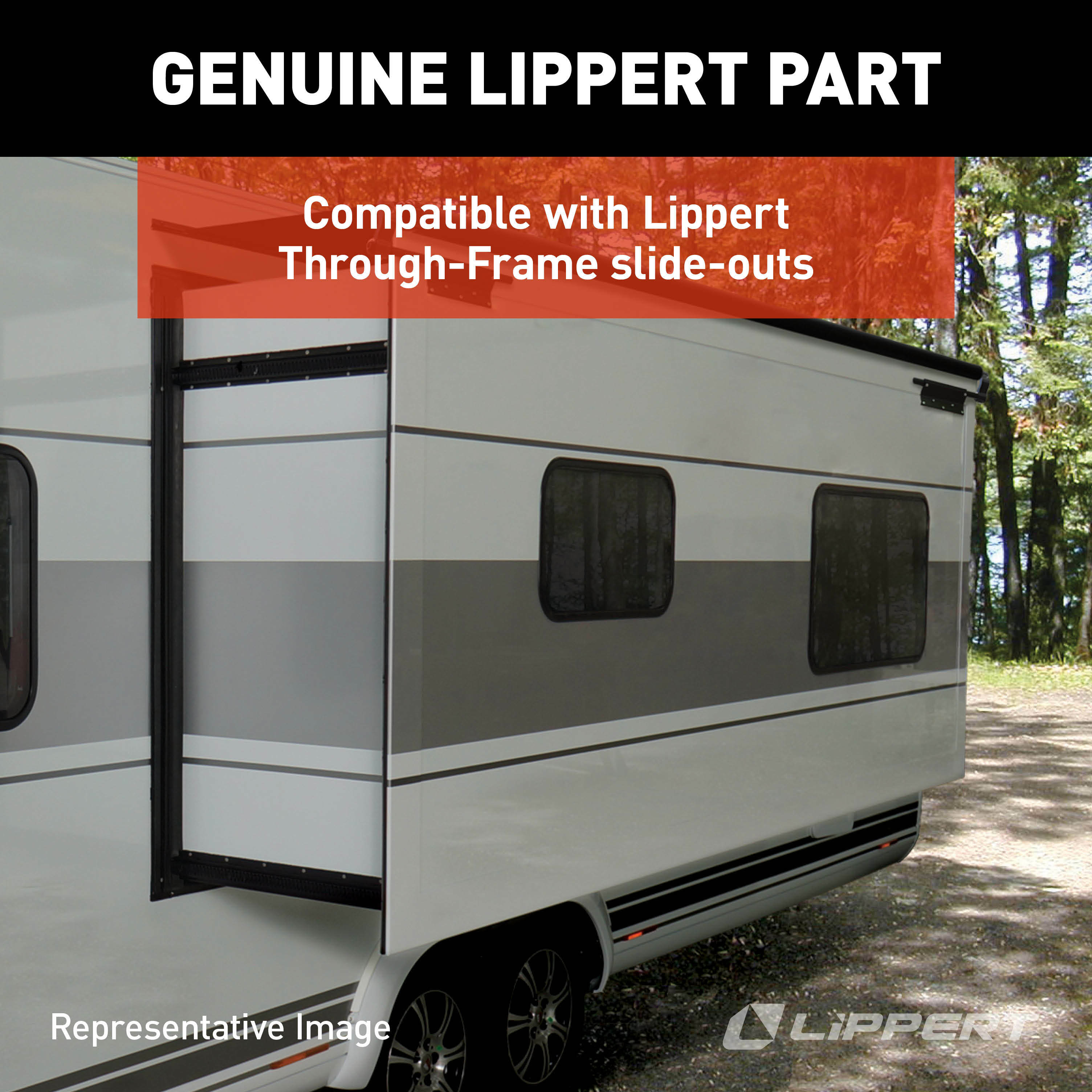 Lippert Replacement 2.5 x 2.5 Heavy-Duty RV Through-Frame Slide-Out Gear Pack Assembly #123356 thumbnail 4