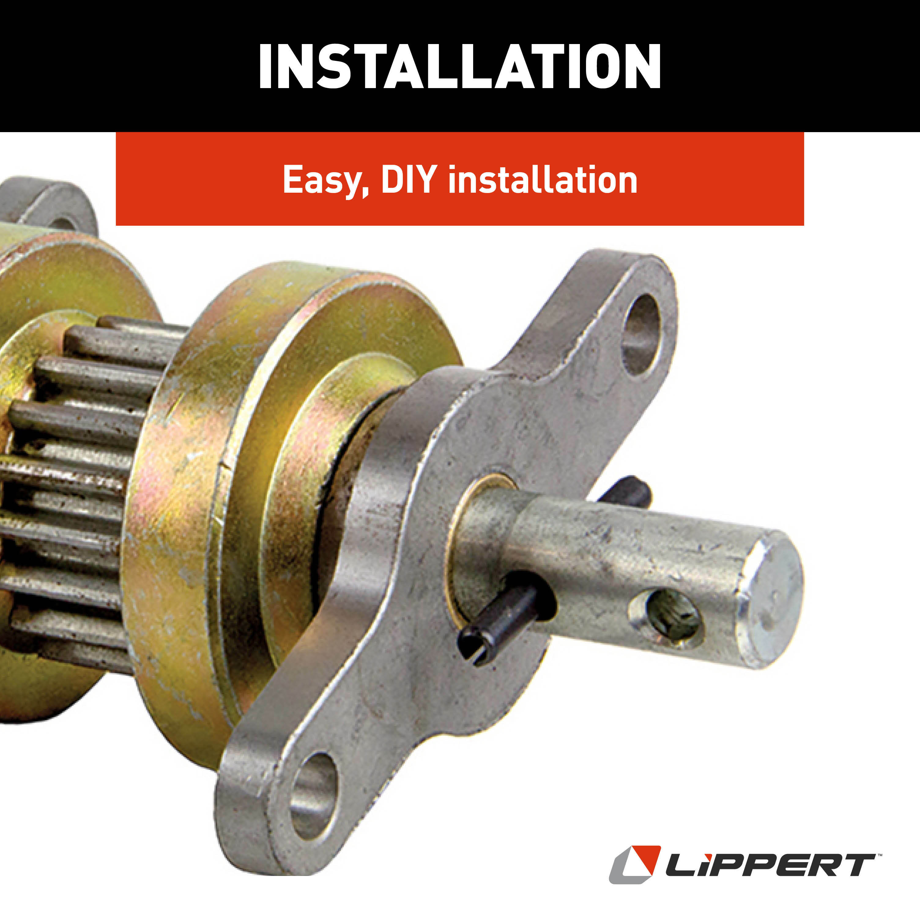 Lippert Replacement 2.5 x 2.5 Heavy-Duty RV Through-Frame Slide-Out Gear Pack Assembly #123356 thumbnail 5