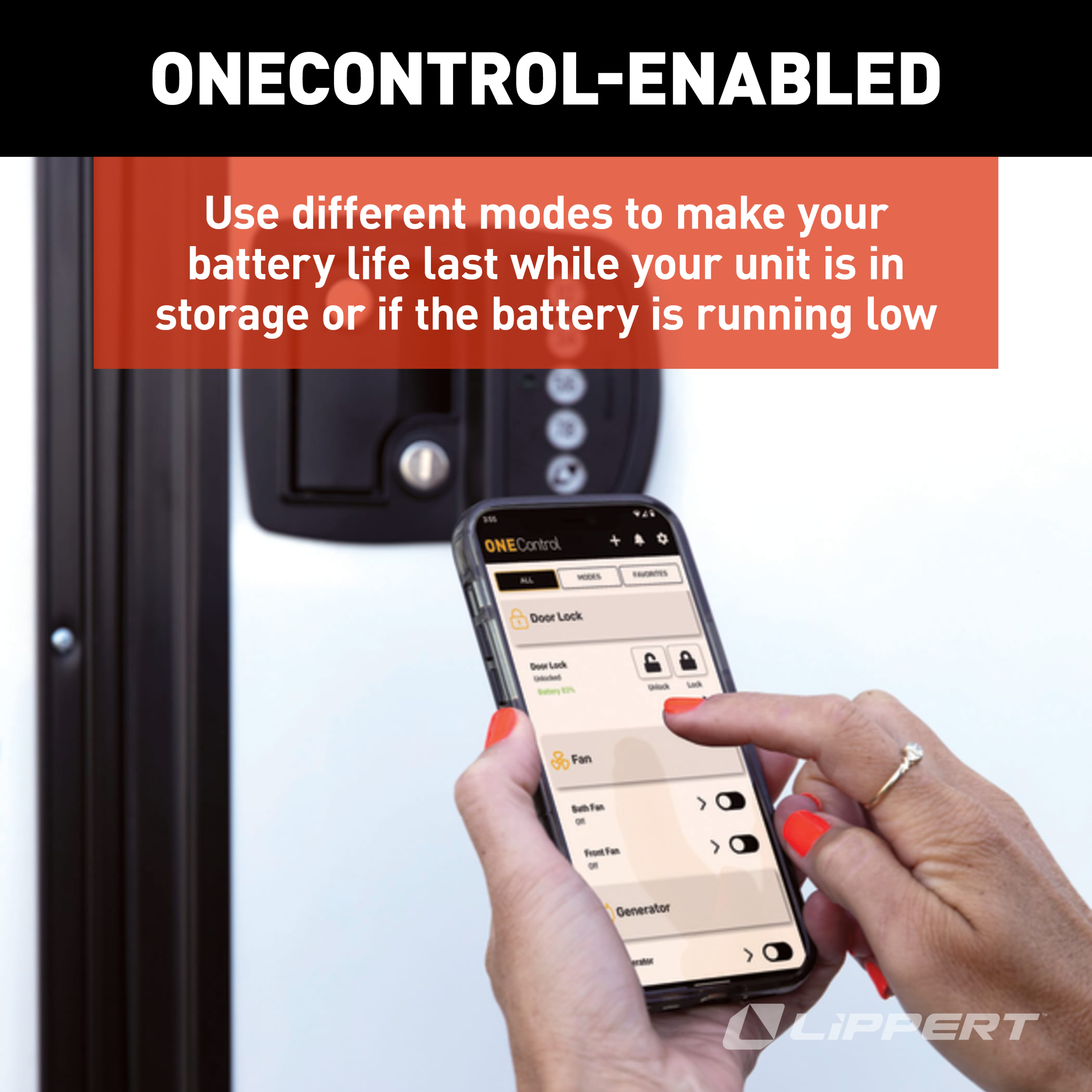 Lippert Keyless RV Door Lock with Bluetooth - Right thumbnail 3